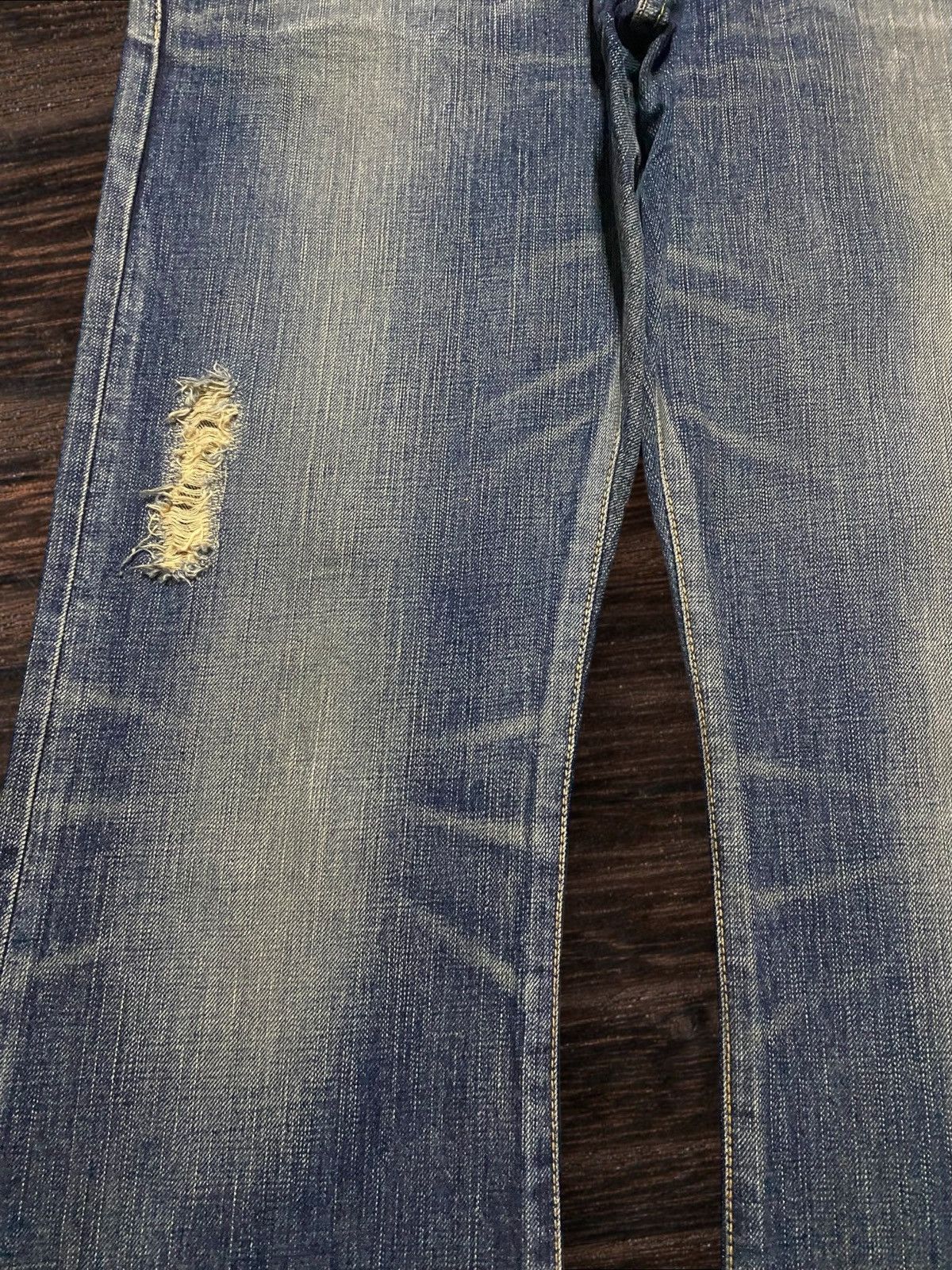 Junya Watanabe Vintage Japanese Brand Edwin 503 Mud Wash Distressed Flare Size US 33 - 9 Thumbnail