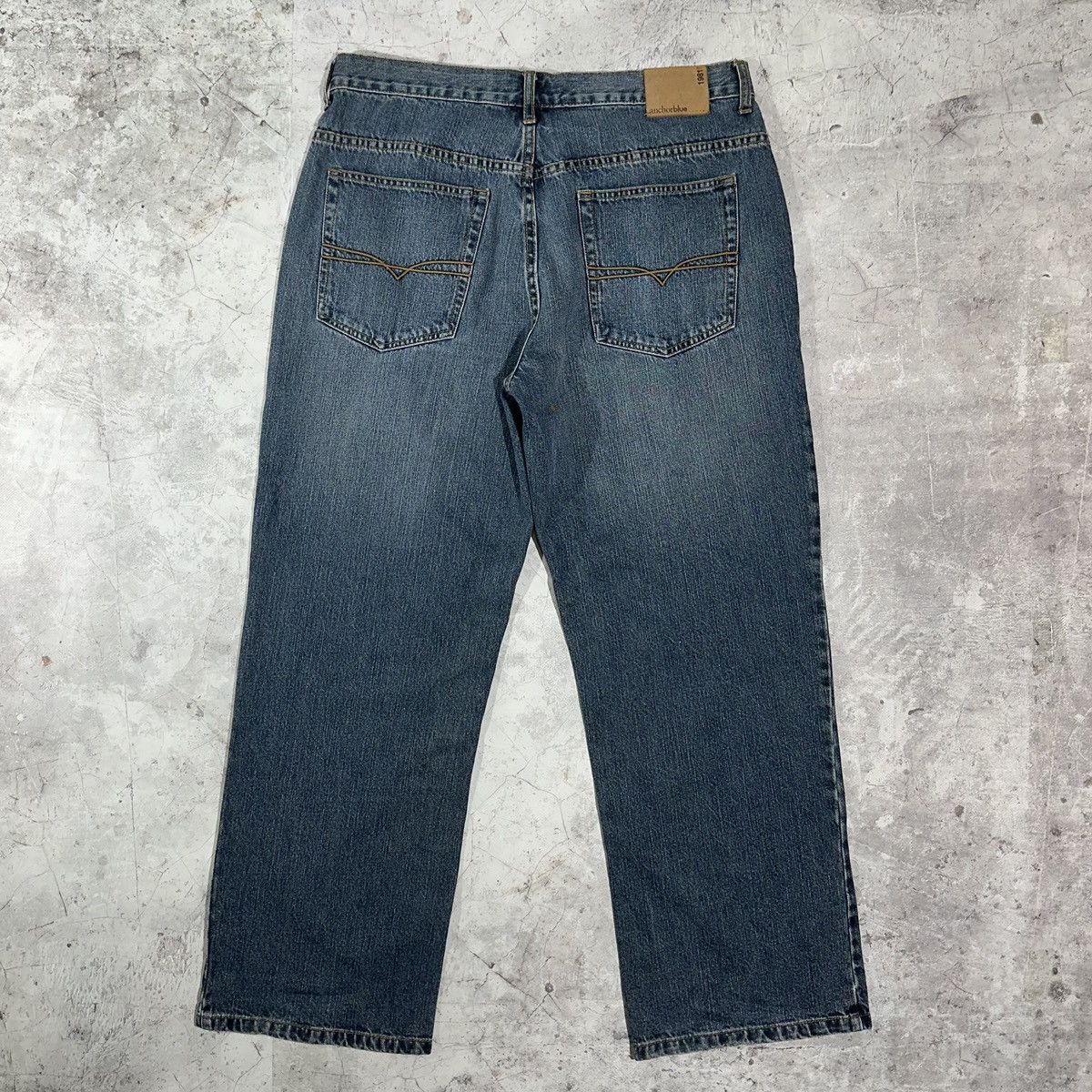 Anchor Blue × Japanese Brand Vintage Y2K loose fit Jeans Size US 36 / EU 52 - 2 Thumbnail