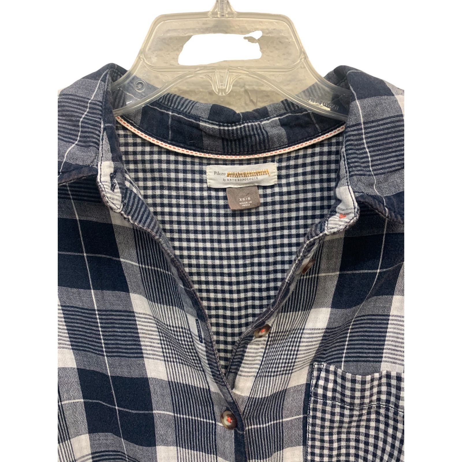 Anthropologie Anthropologie Pilcro Plaid Boyfriend Button Down Shirt SZ S Size S / US 4 / IT 40 - 5 Thumbnail
