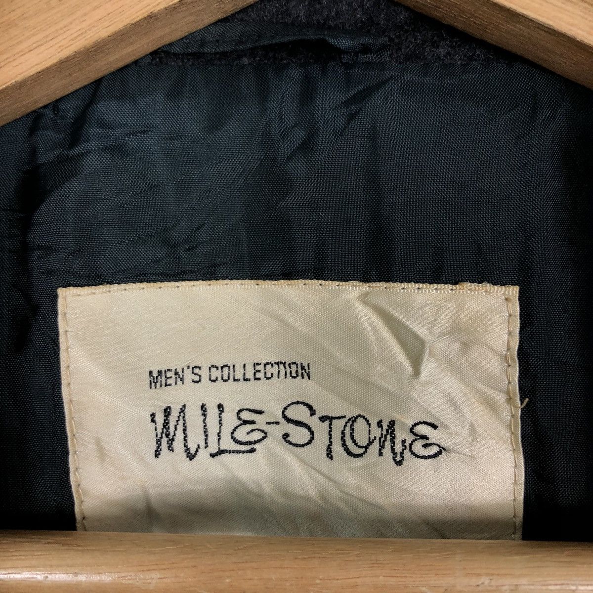 Japanese Brand Vintage Wool Bomber Jacket Riot Riot Mile Stone IsseyMiyake Size US L / EU 52-54 / 3 - 13 Thumbnail