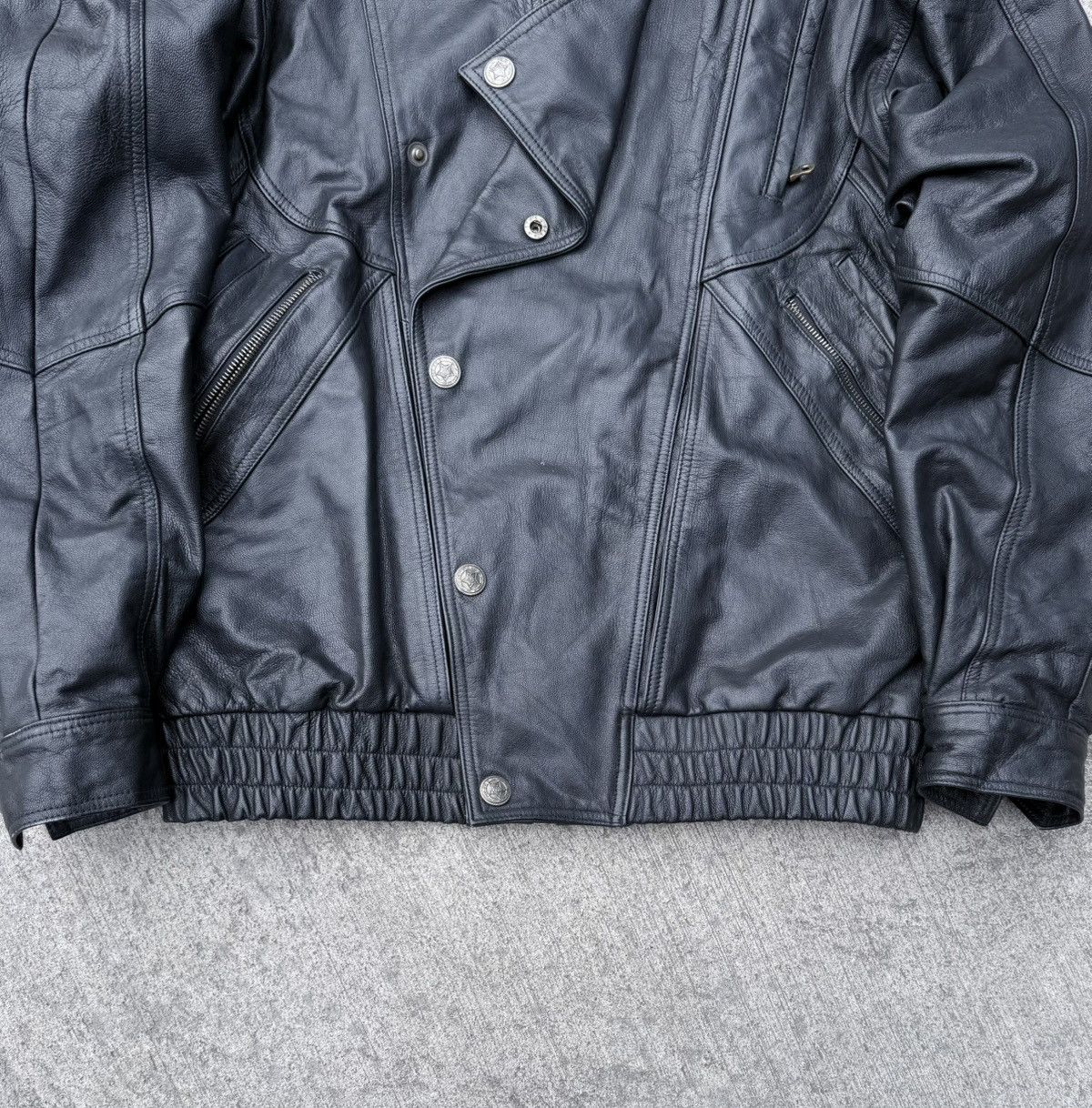 Vintage Vintage Leather Y2K avantgarde streetwear jacket Size US XL / EU 56 / 4 - 3 Thumbnail