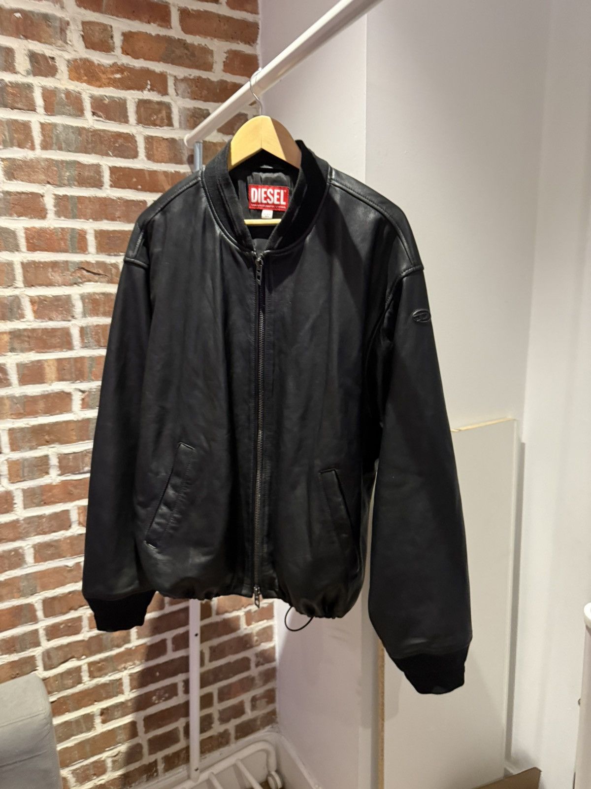 Diesel Deisel L-Khat Leather Bomber Size US XL / EU 56 / 4 - 1 Thumbnail