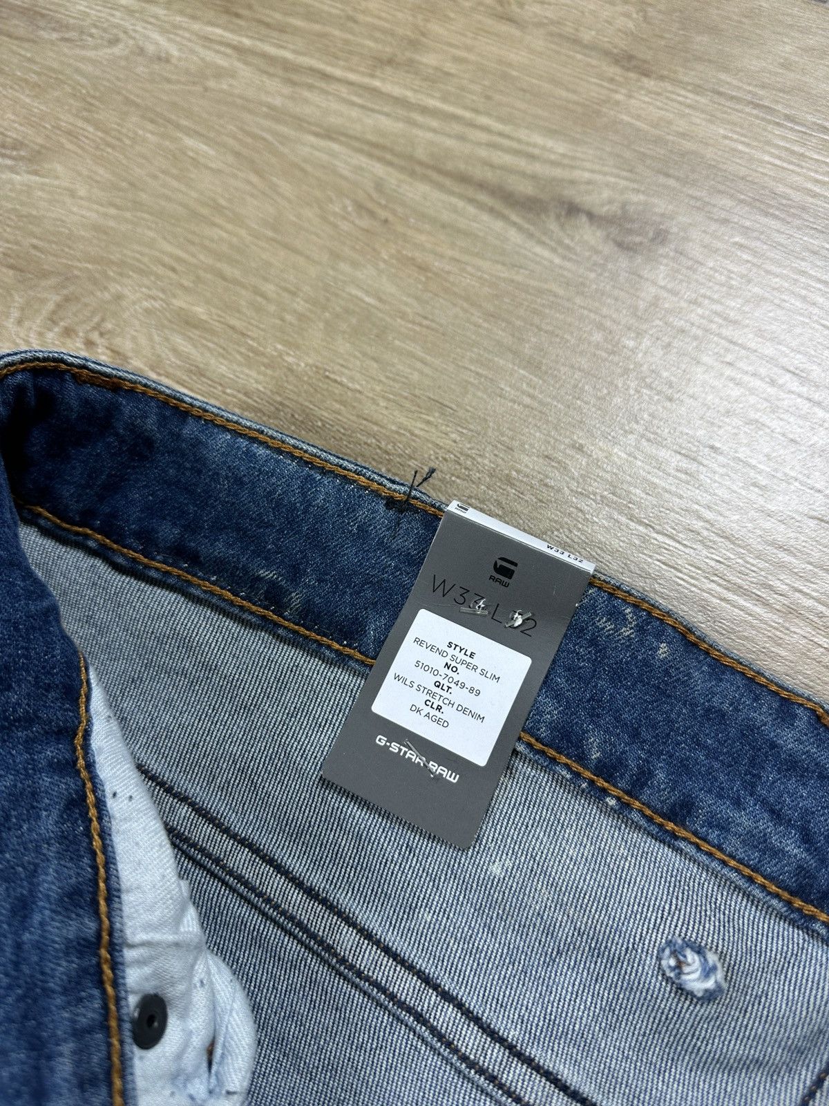 G-Star NEW🏷️ G-Star Raw Revend Super Slim Denim Jeans Size US 33 - 6 Thumbnail