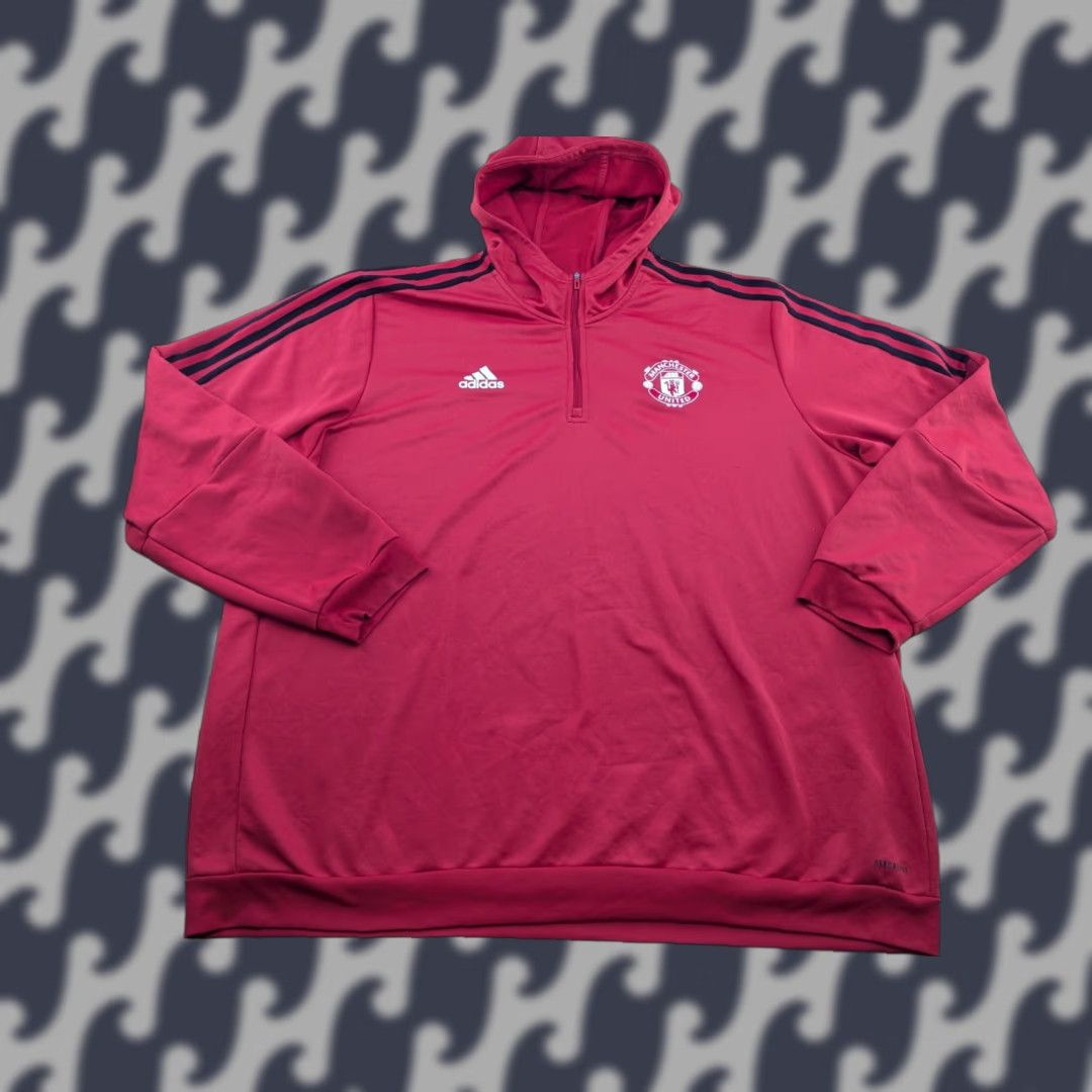 Adidas Adidas Manchester United 2021-2022 Hoody Mens Size 3XL Football Top Red Size US XXL / EU 58 / 5 - 1 Thumbnail