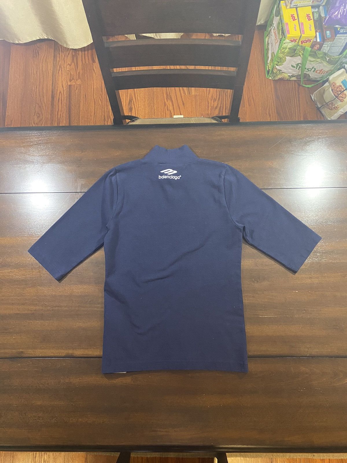 Balenciaga Balenciaga 3B Sports Icon Fitted Long Sleeve Turtleneck Size US M / EU 48-50 / 2 - 1 Thumbnail