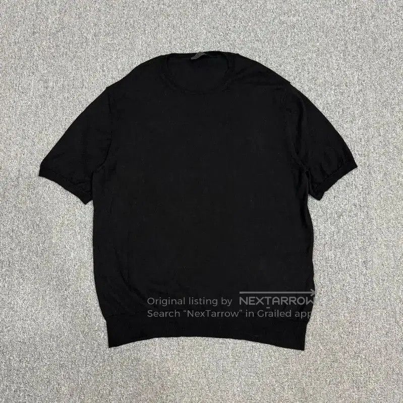 Prada Prada Black Cotton Men's T-Shirt. Size US M / EU 48-50 / 2 - 1 Thumbnail