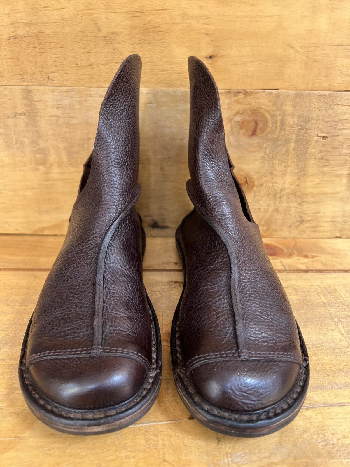 Trippen Trippen Leather Women's Brown Flat Shoes Size EU 38 / US 7 Size US 8 / IT 38 - 2 Thumbnail