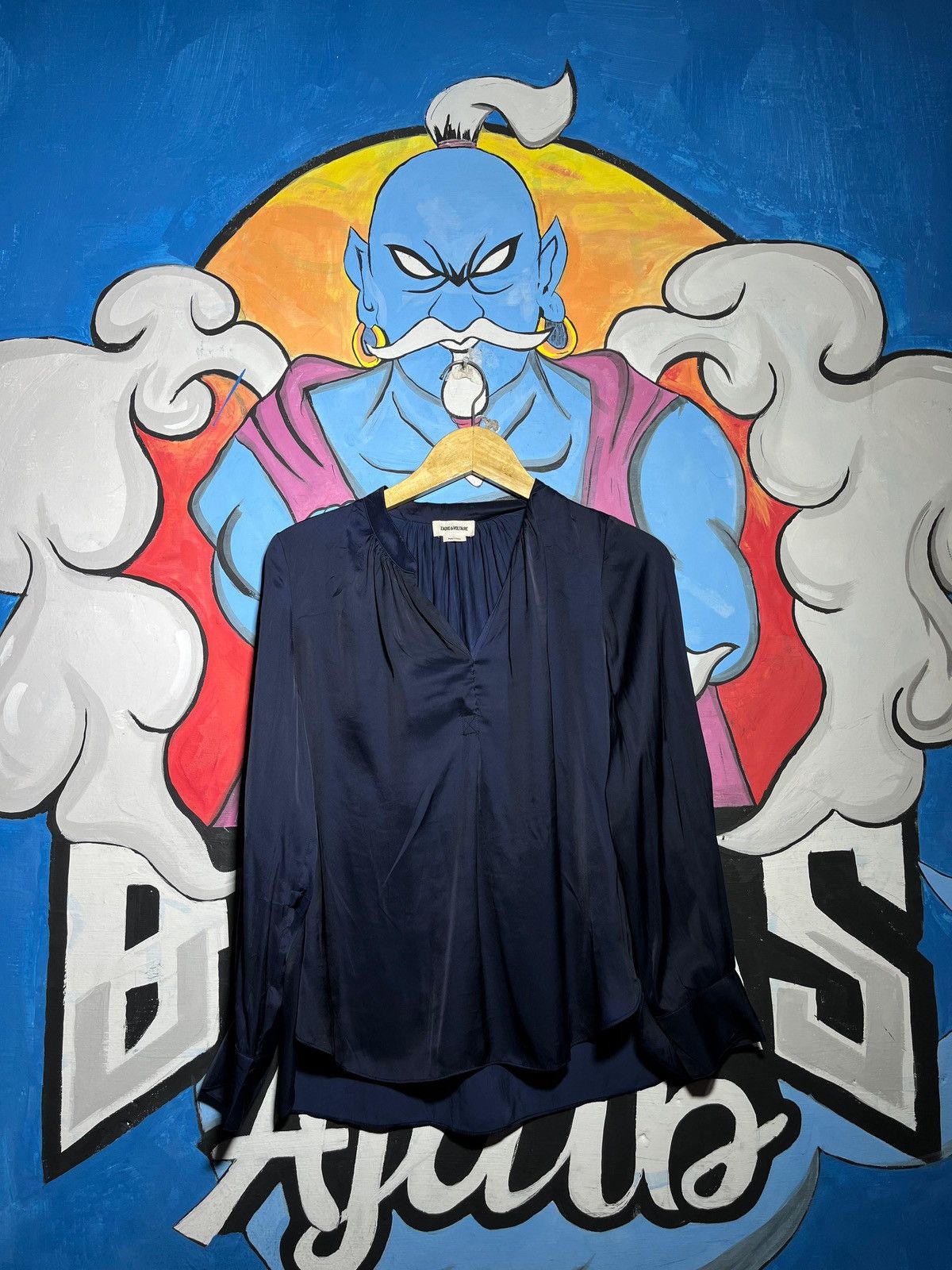Zadig & voltaire think satin blouse
