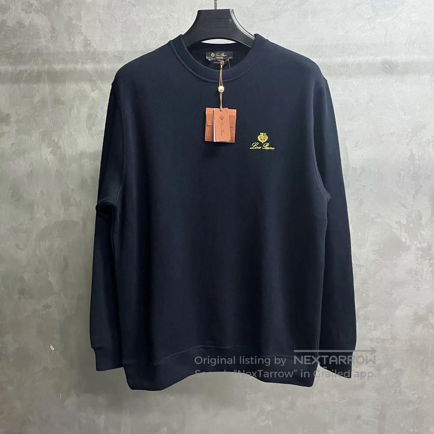 Dior Dior New dark blue embroidered round-neck long-sleeved hoo Size M / US 6-8 / IT 42-44 - 1 Thumbnail