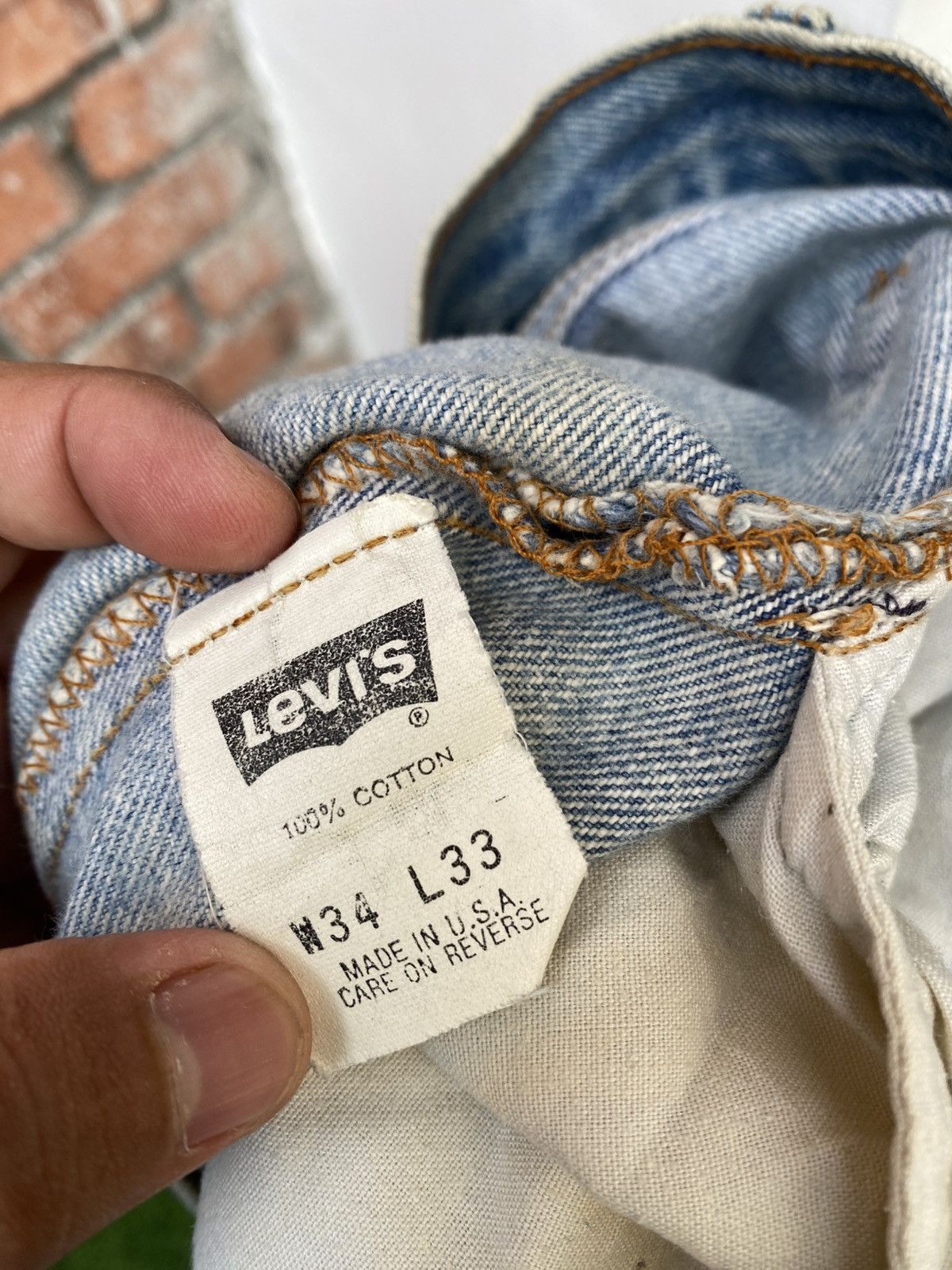 Levi's × Levi's Vintage Clothing × Vintage W33x30 Vintage levi's 501 made in USA Size US 33 - 6 Thumbnail