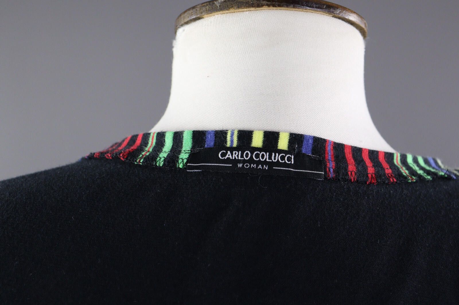 Carlo Colucci Carlo Colucci Woman Black Ruffle Cardigan Sweater Size 42 Size M / US 6-8 / IT 42-44 - 9 Thumbnail