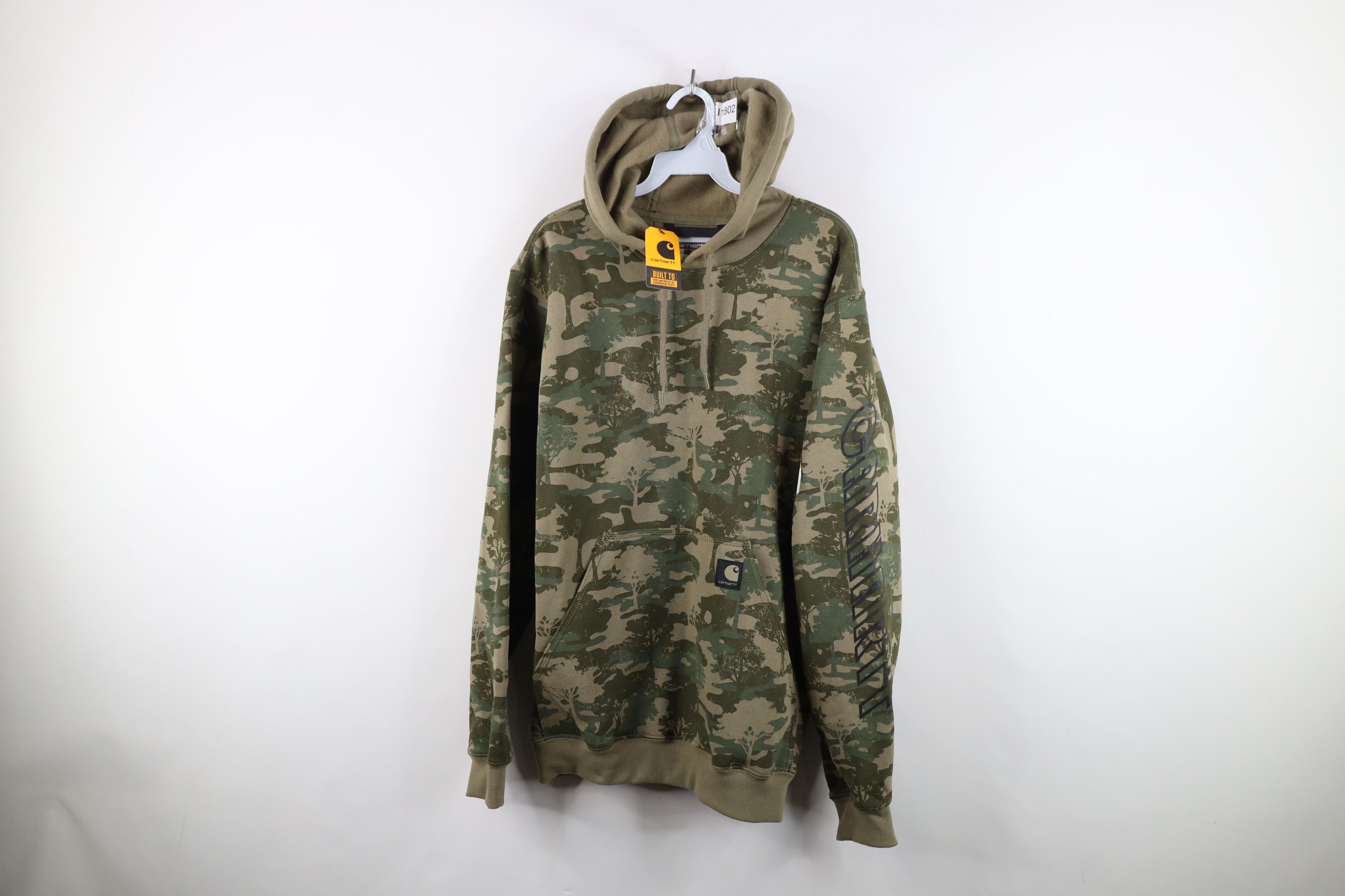 Carhartt New Carhartt Loose Fit Camouflage Hoodie Sweatshirt Green Size US S / EU 44-46 / 1 - 1 Thumbnail