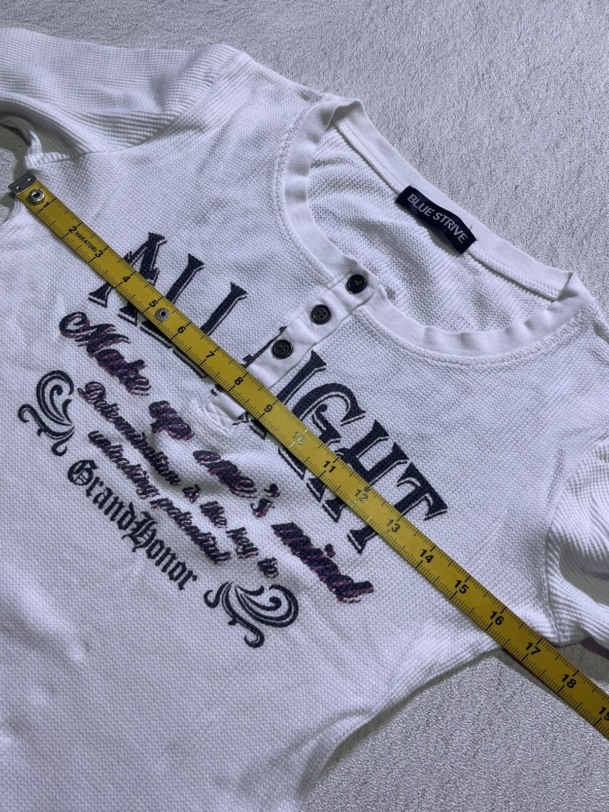 Japanese Brand Y2K BLUE STRIVE long sleeve tshirt women's Size M / US 6-8 / IT 42-44 - 9 Thumbnail