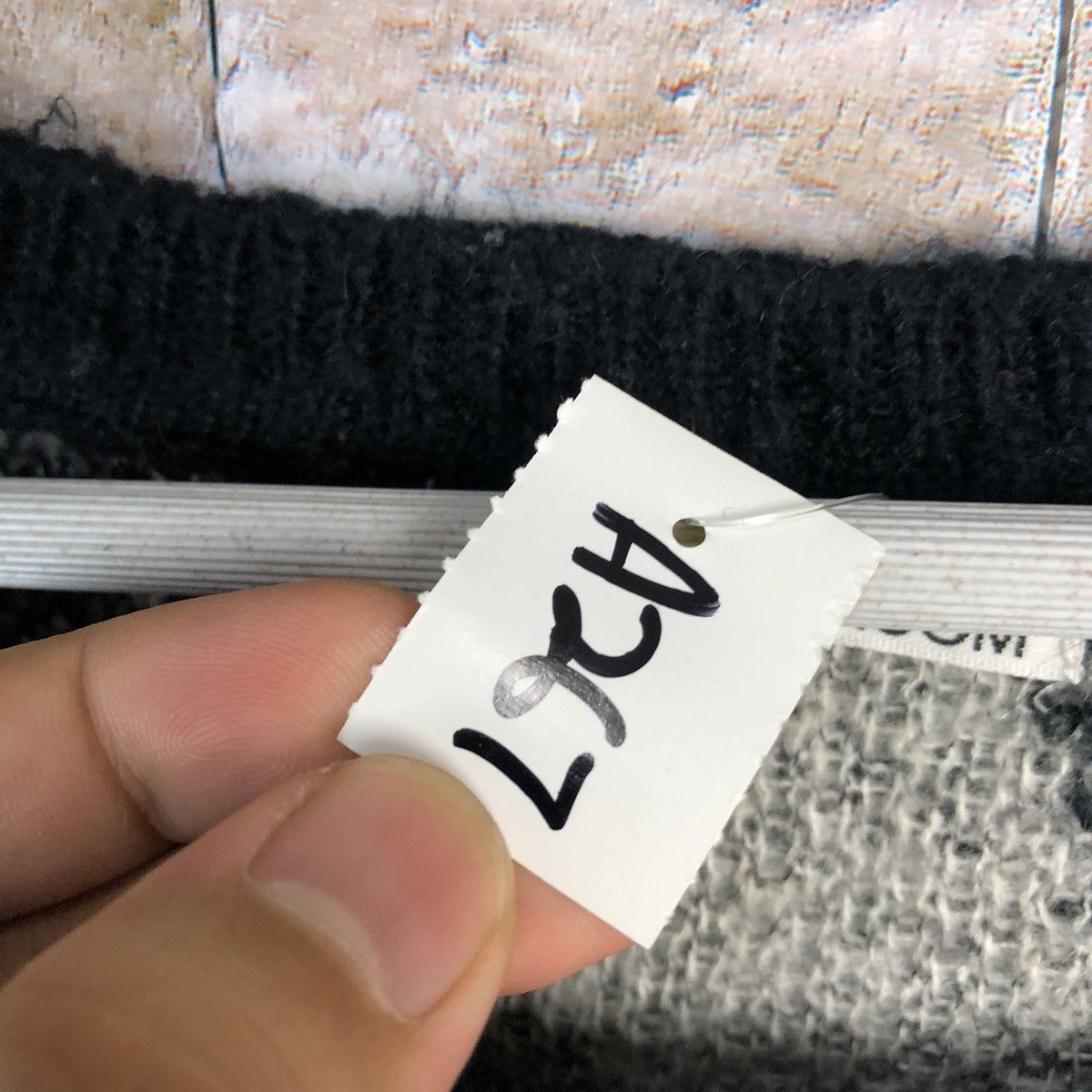 Homespun Knitwear Twhroom Grey Knitwear sweatshirt mohaor #A267 Size US S / EU 44-46 / 1 - 10 Thumbnail