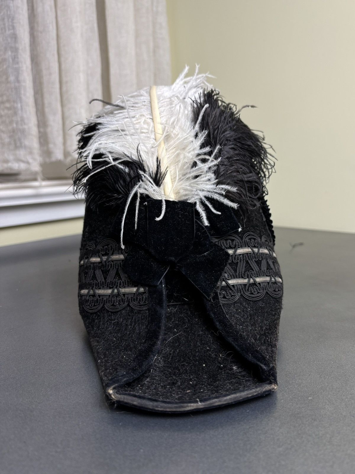 Mason's Antique Knights Templar Commander Hat Beaver Fur Ostrich Size ONE SIZE - 12 Thumbnail