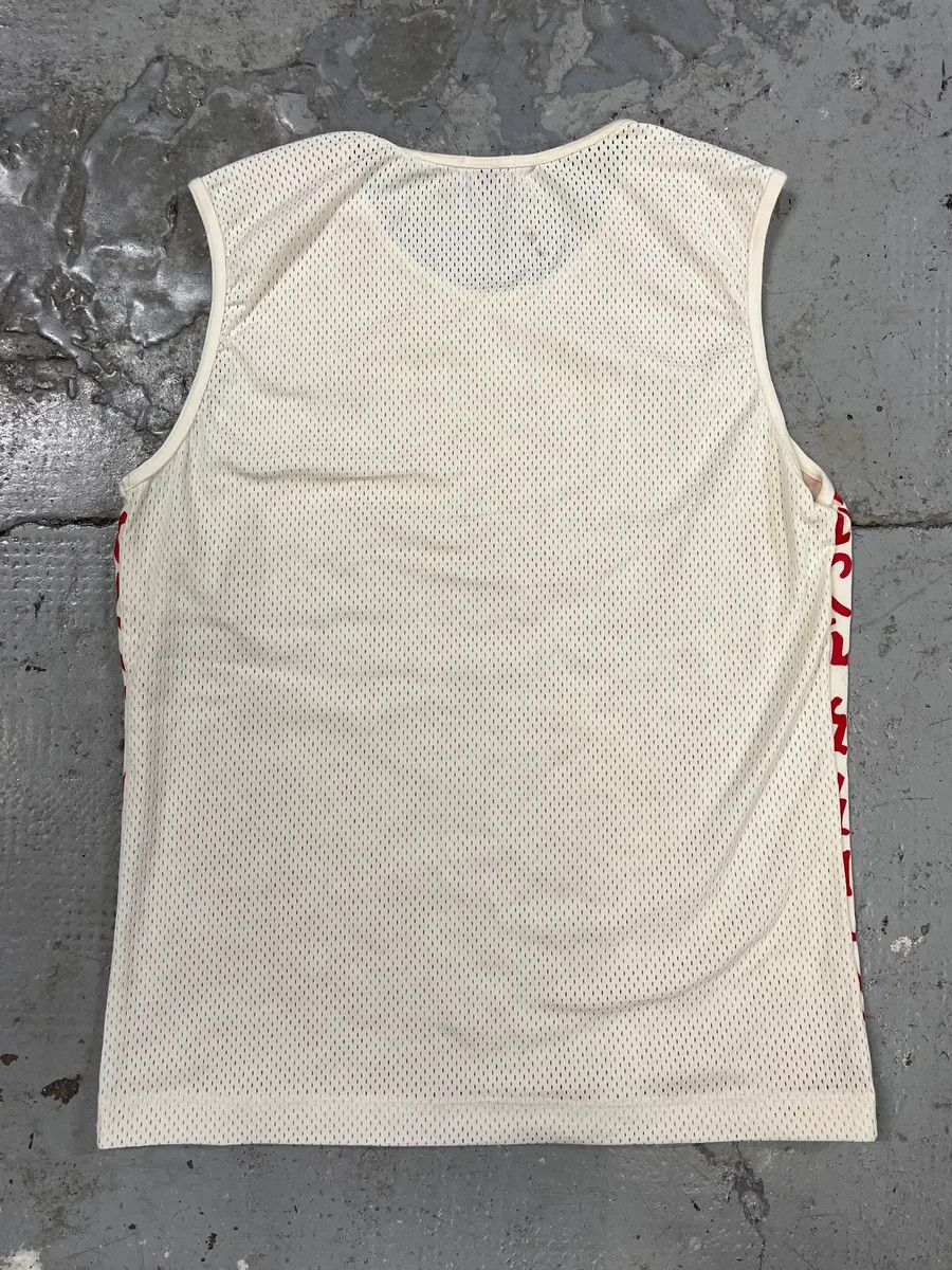 Vintage 2000s Plein Sud White & Red Contemporary Tank Top Size M / US 6-8 / IT 42-44 - 5 Thumbnail