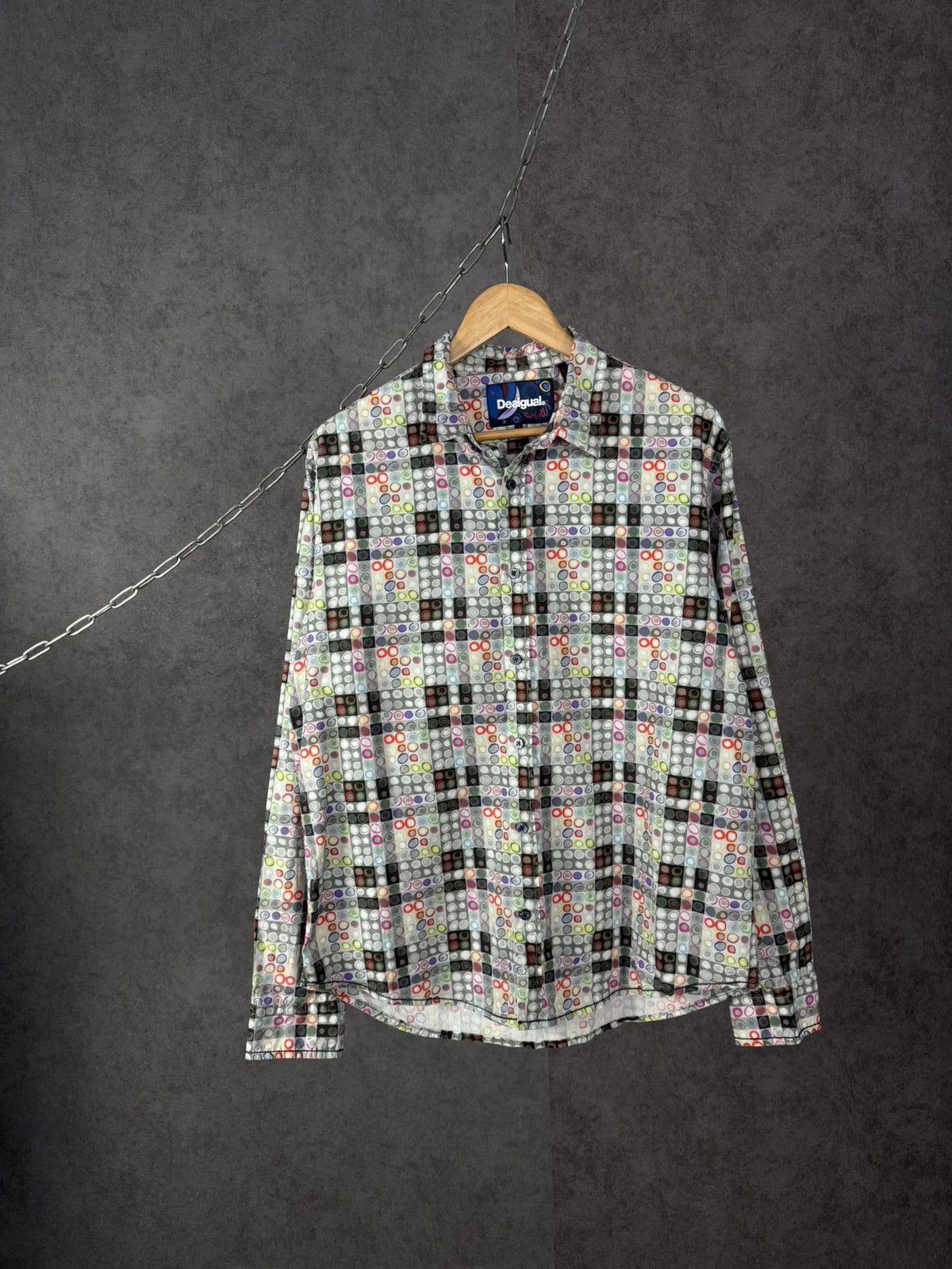 Desigual Desigual designer art crazy shirt Size US XL / EU 56 / 4 - 1 Thumbnail