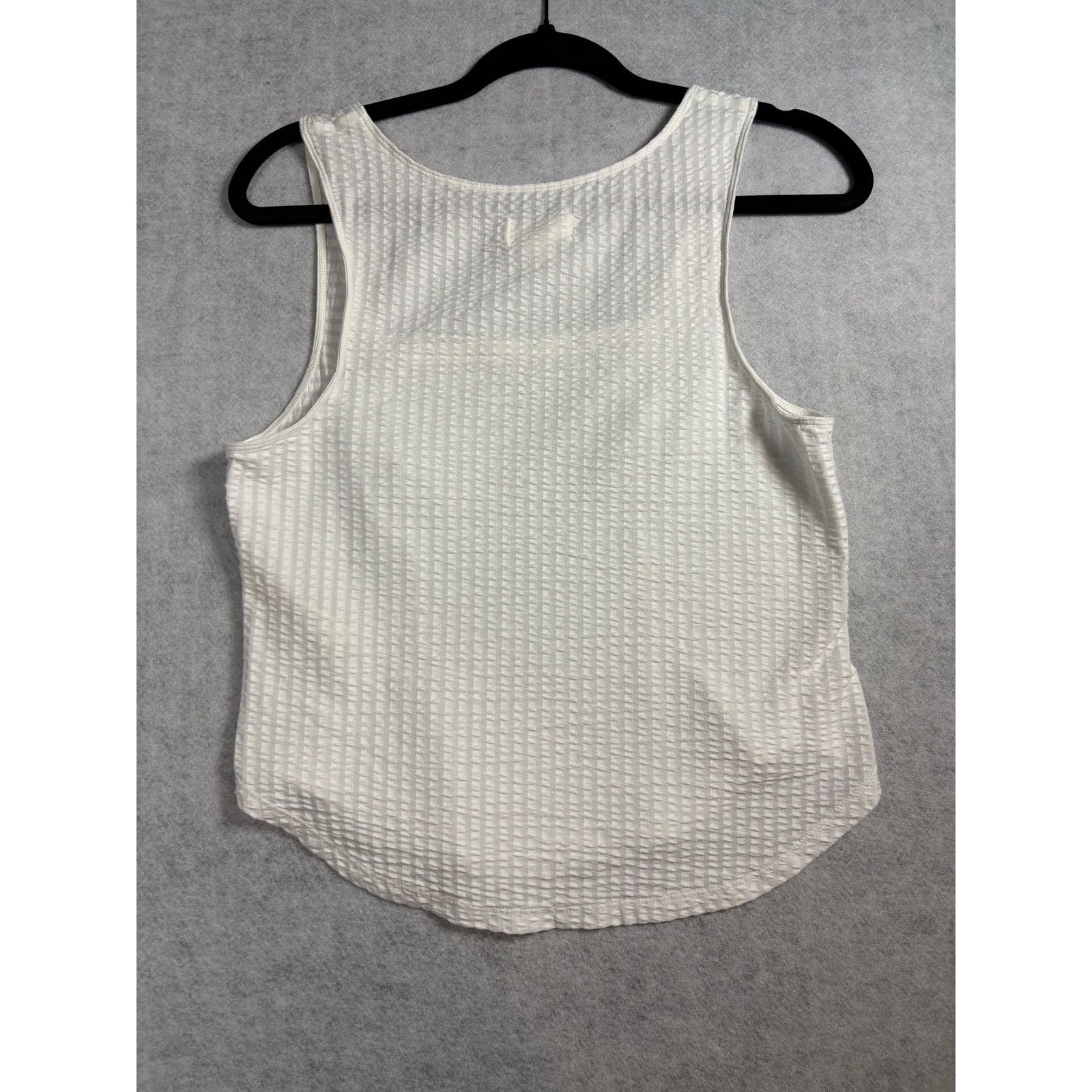 Other Maeve Anthropologie White Textured Tank Top Medium #0552 Size M / US 6-8 / IT 42-44 - 6 Thumbnail