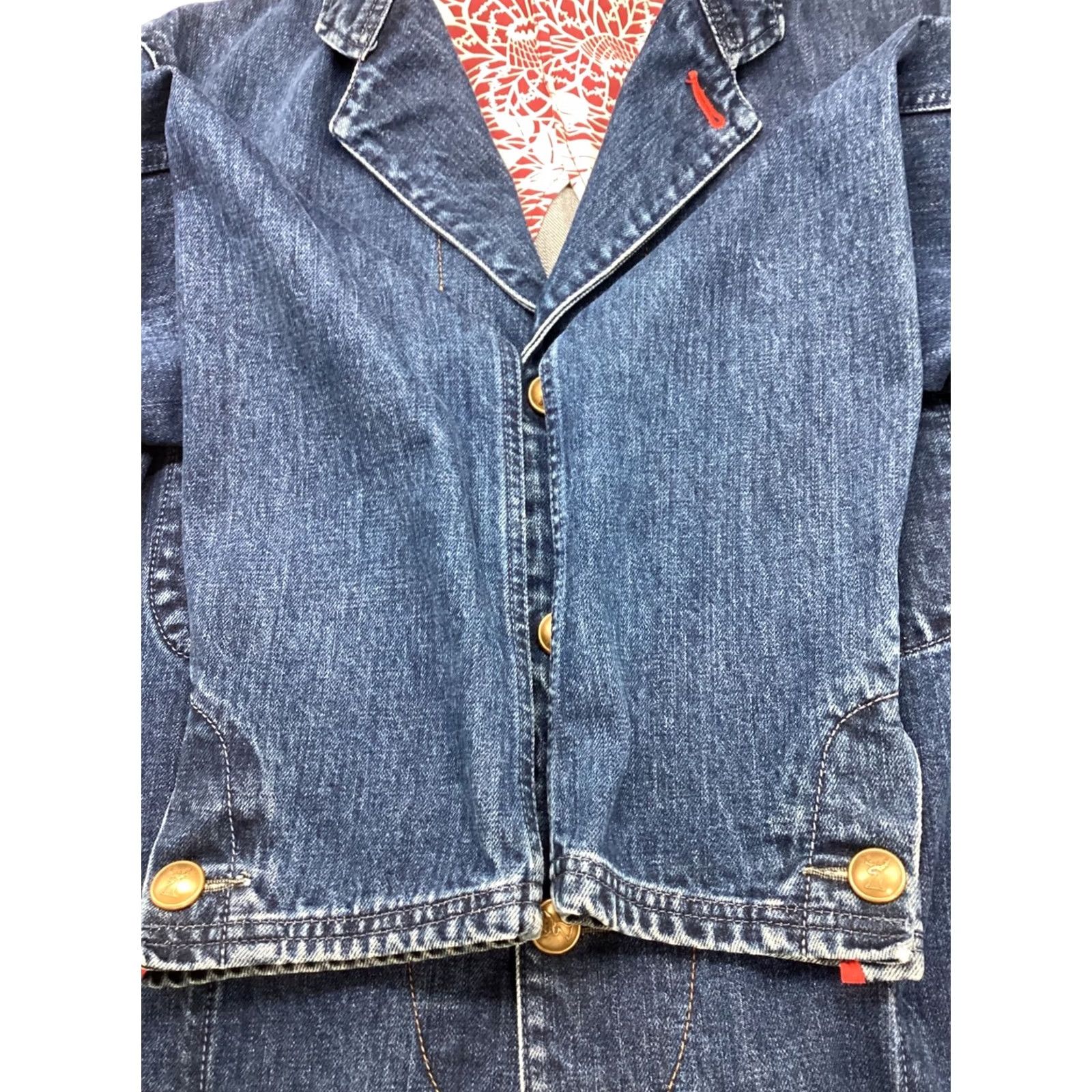 Denime RED EAR Indigo Denim Jacket Men M Size Jacket Size US M / EU 48-50 / 2 - 7 Thumbnail