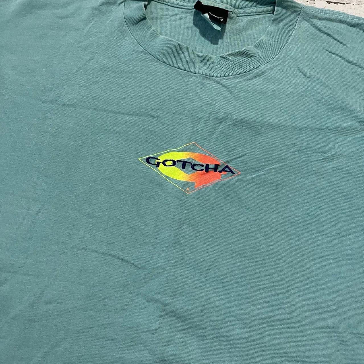 Gotcha Vintage Gotcha Center Logo Gradient Neon Surf T-Shirt L Size US L / EU 52-54 / 3 - 4 Thumbnail