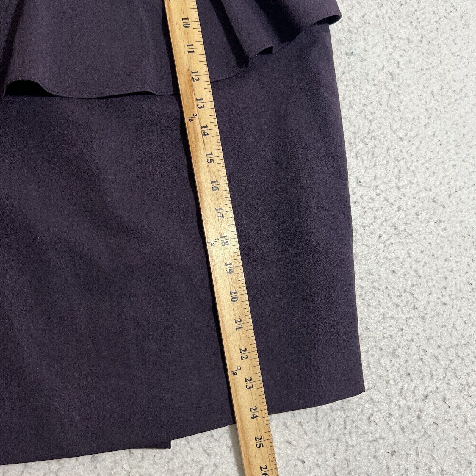 Vintage Vivianne 36 Wool Straight/Pencil Flared Career Skirt Purple Size 28" / US 6 / IT 42 - 8 Thumbnail