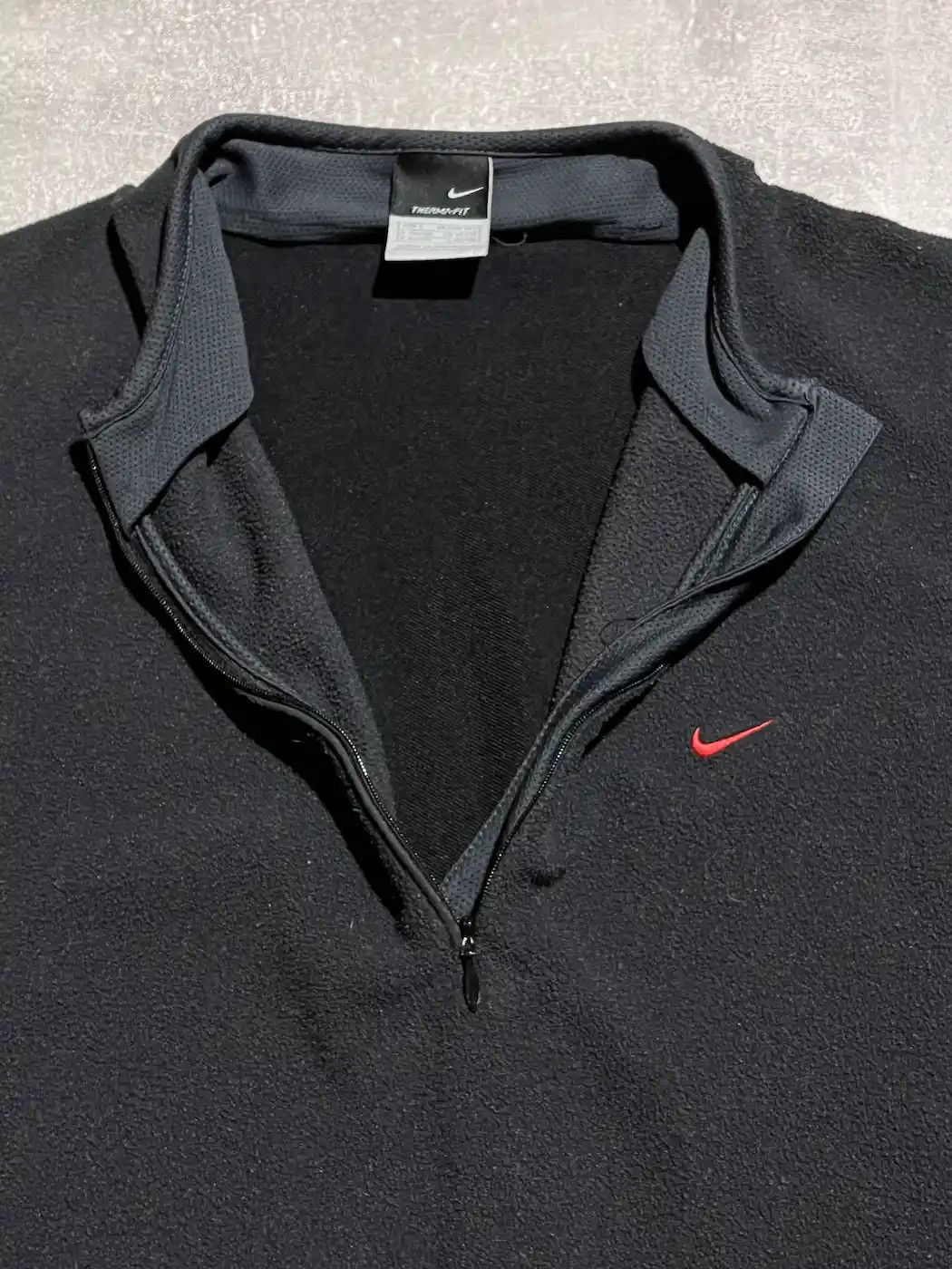 Nike × Vintage Vintage Nike Fleece Zip 1/3 Jacket Mini Swoosh Y2k Size US M / EU 48-50 / 2 - 6 Thumbnail