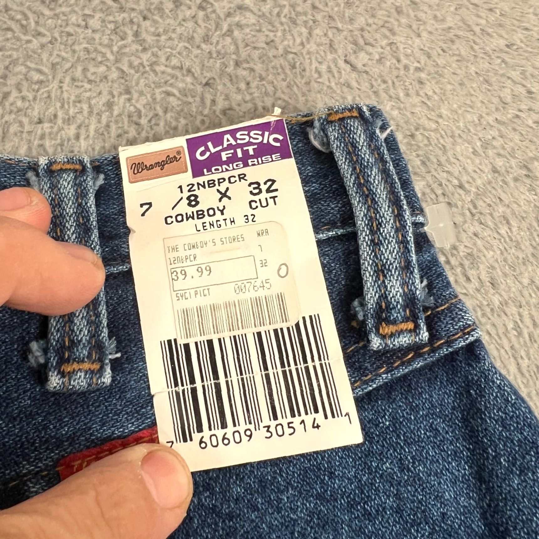 Wrangler VINTAGE Wrangler Jeans Womens 26x32 Regular Medium Blue Cotton Denim Western 80s 90s Riding Jeans, High Rise, Button Zip, Back Smooth, Tapered? Size 30" / US 8 / IT 44 - 5 Thumbnail