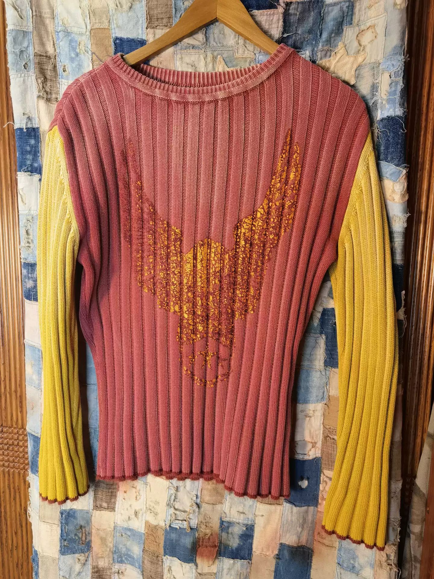 image of Kapital Japanese Totem Sweater in Red, Men's (Size Medium)
