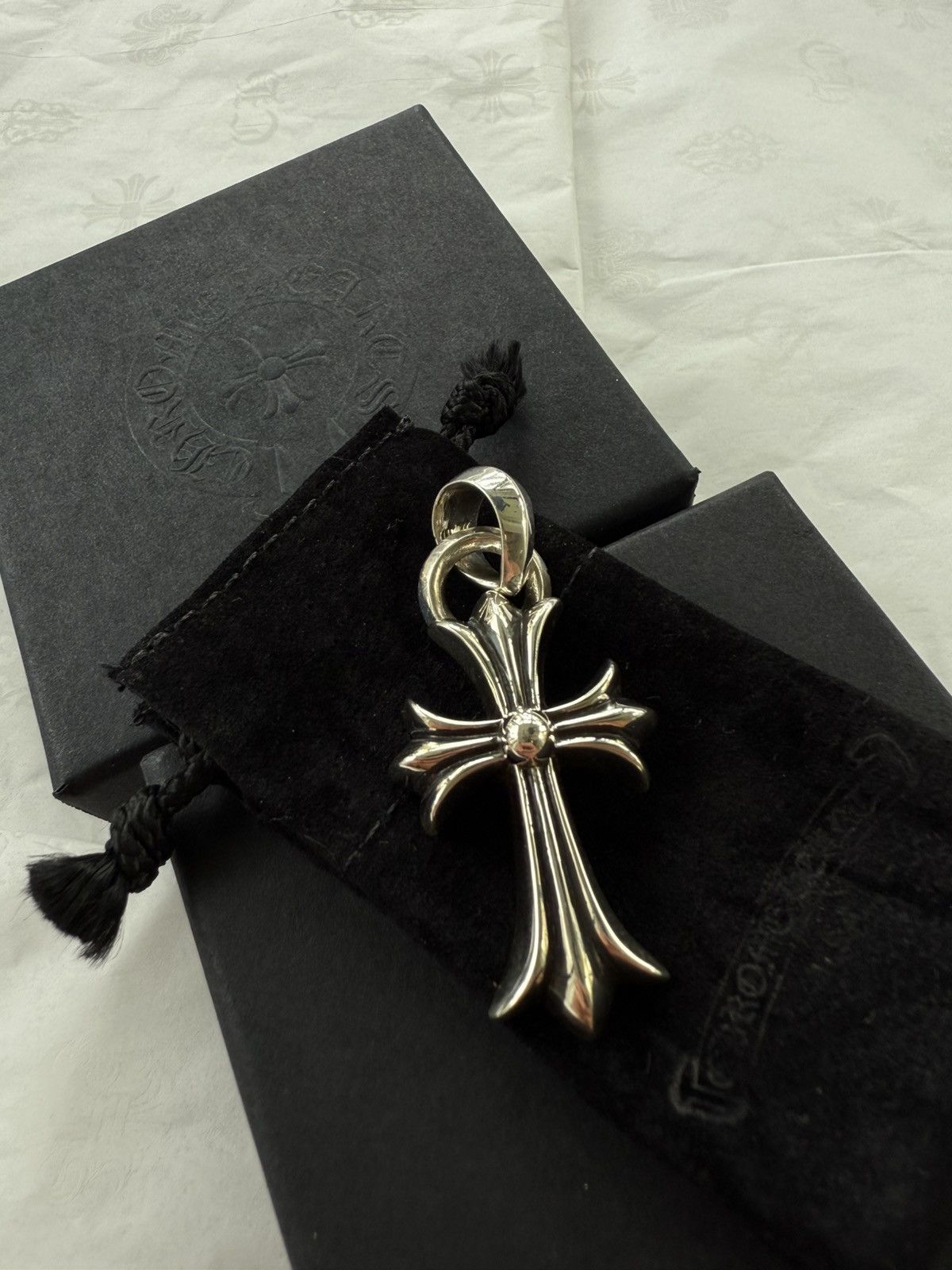 Chrome Hearts Chrome Hearts small cross with bale | Grailed