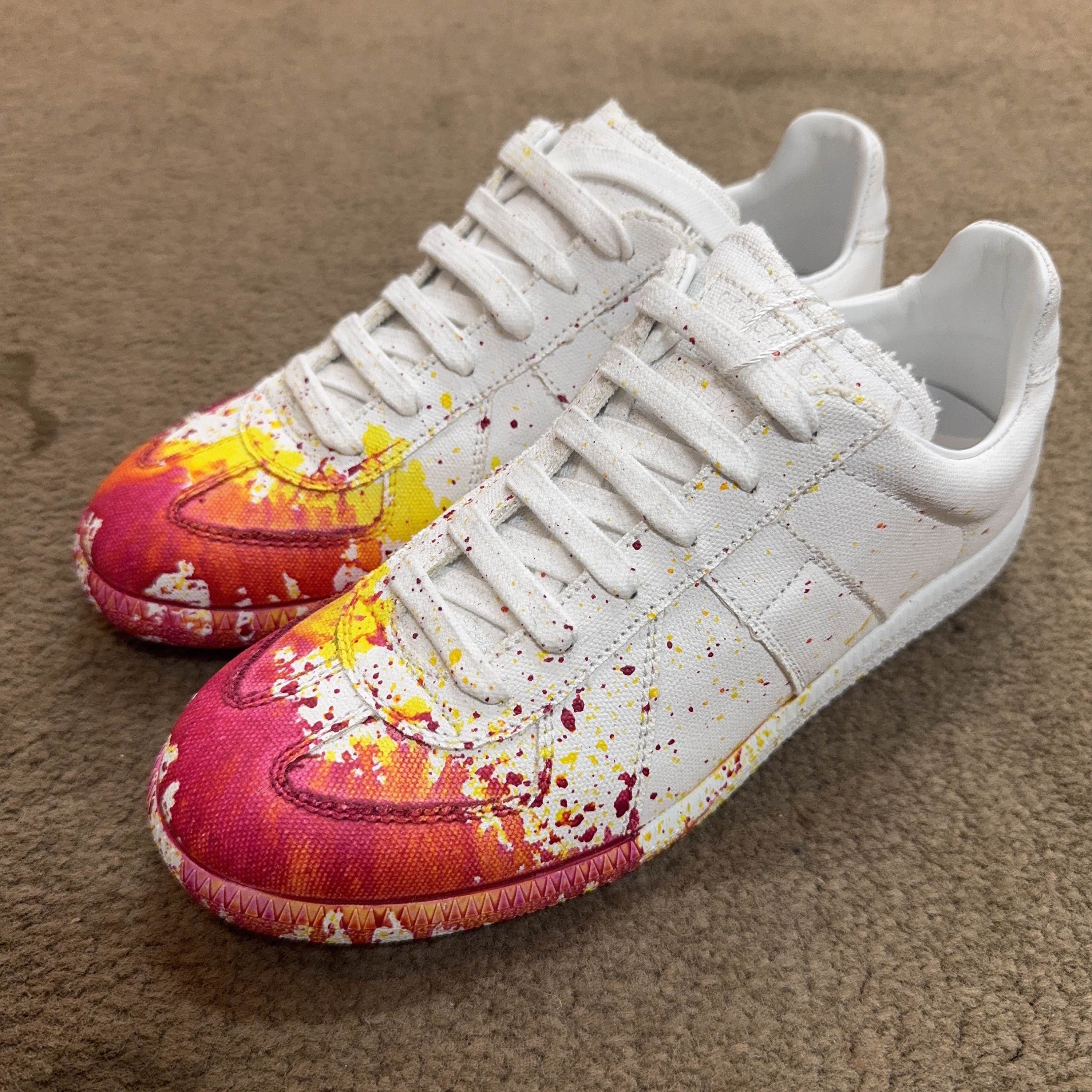 Maison Margiela Maison Margiela Paint Drop GAT Sneakers Size 37 Size US 7 / IT 37 - 1 Thumbnail