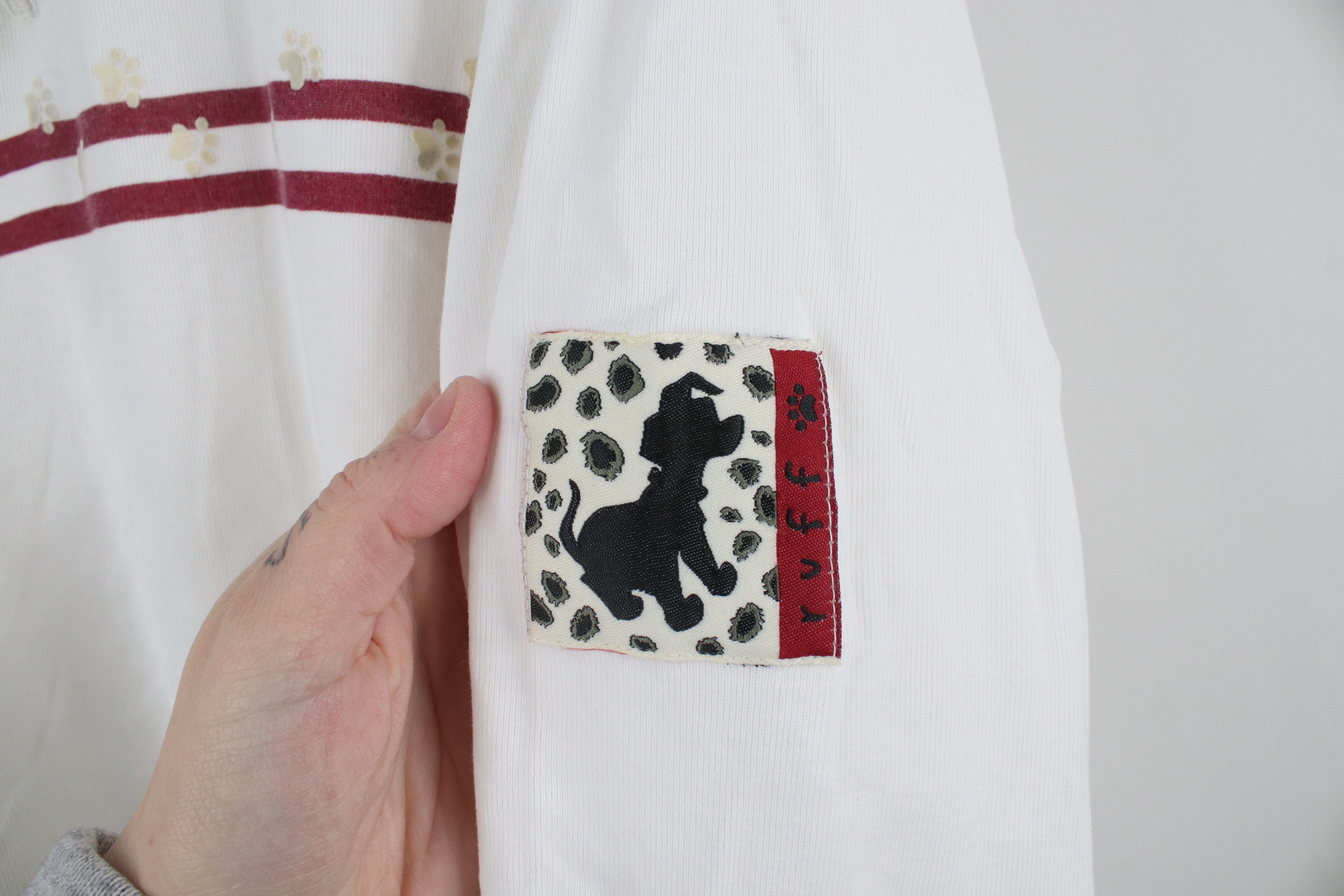 Disney × Vintage Vintage 90s Disney Striped Half Zip Pullover Shirt Top Size XXL / US 16-18 / IT 52-54 - 4 Thumbnail