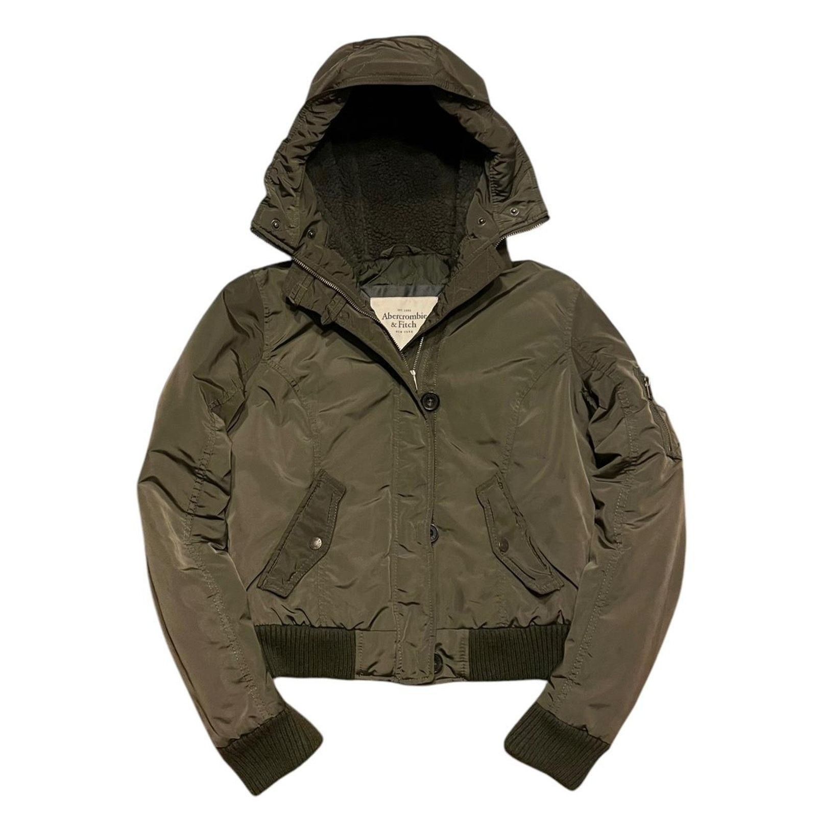 Abercrombie & Fitch VTG Y2K Abercrombie & Fitch green utility bomber jacket Size M / US 6-8 / IT 42-44 - 1 Thumbnail