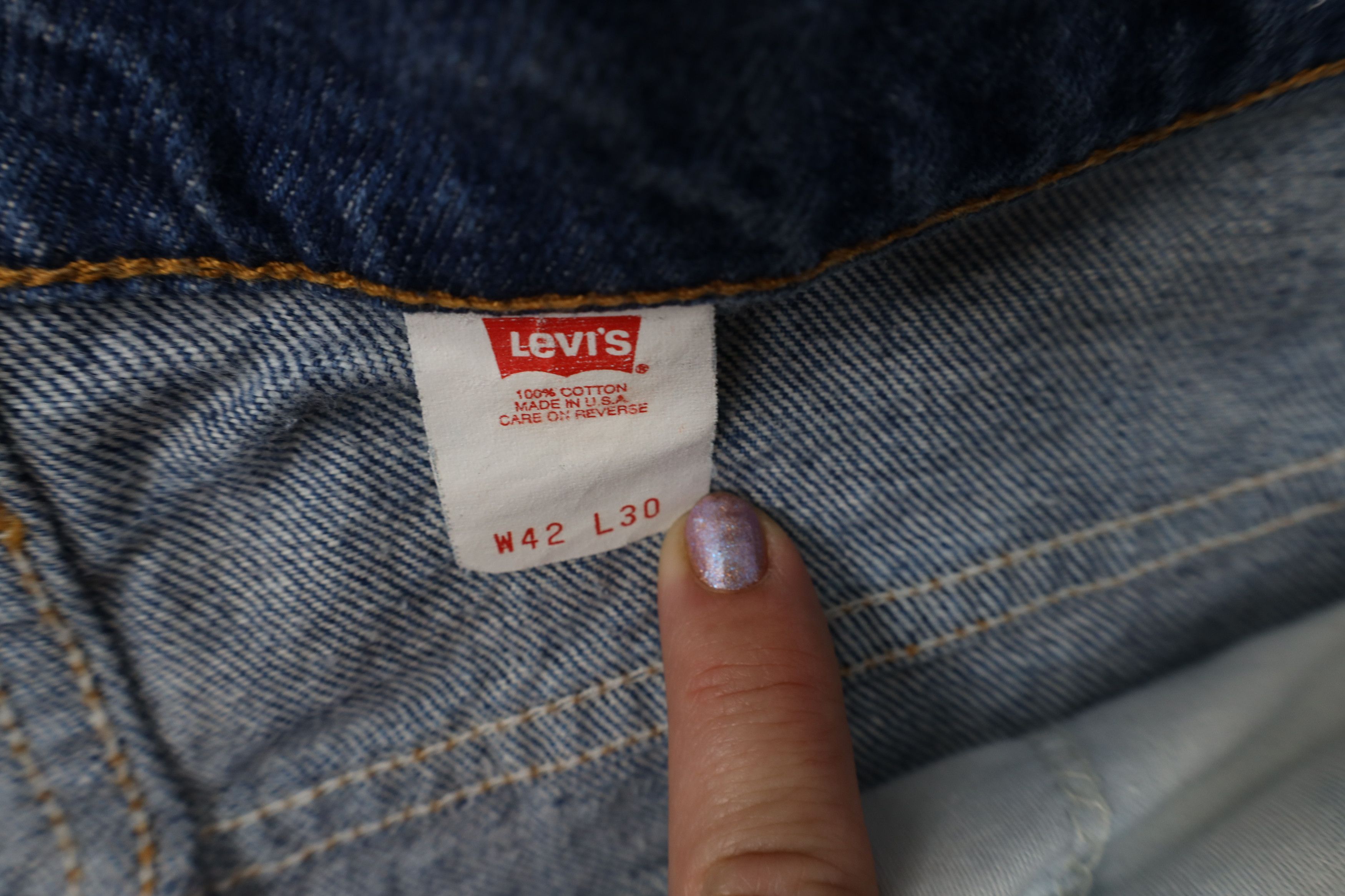 Levi's Vintage 90s Levis 517 Orange Tab Bootcut Denim Jeans USA Size US 42 / EU 58 - 8 Thumbnail