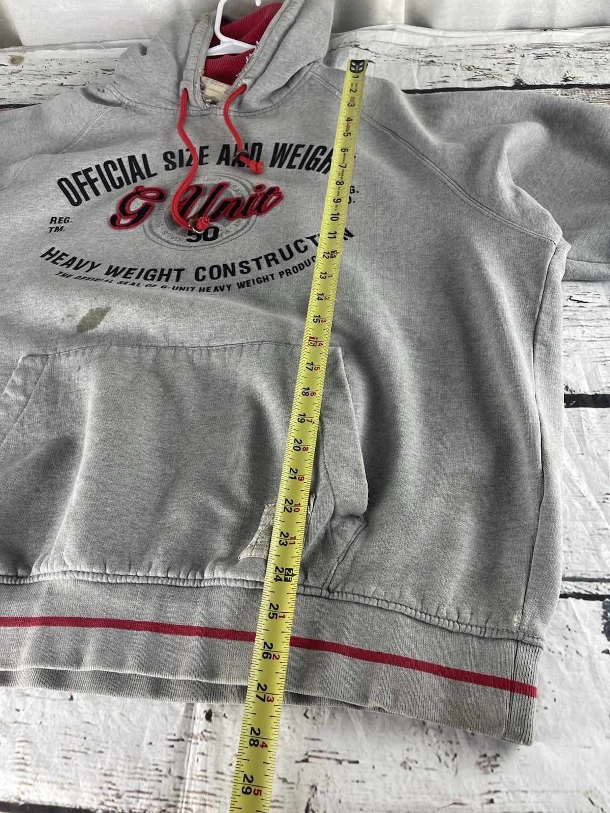 G-Unit G-UNIT Heavyweight 3XL GreyHoodie Thrashed Fashion Pullover Size US XL / EU 56 / 4 - 7 Thumbnail