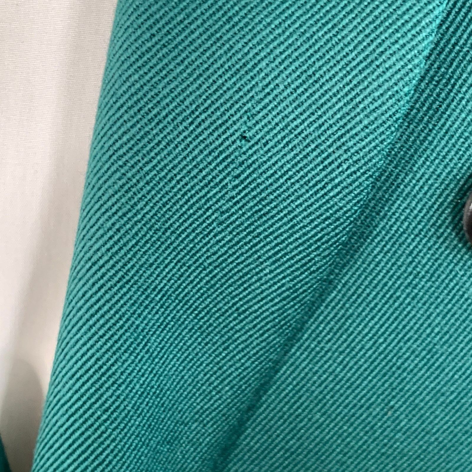 Calvin Klein 205W39NYC Green Wool Twill Double Breasted Peak Lapel Sport Coat Size 36R - 6 Thumbnail