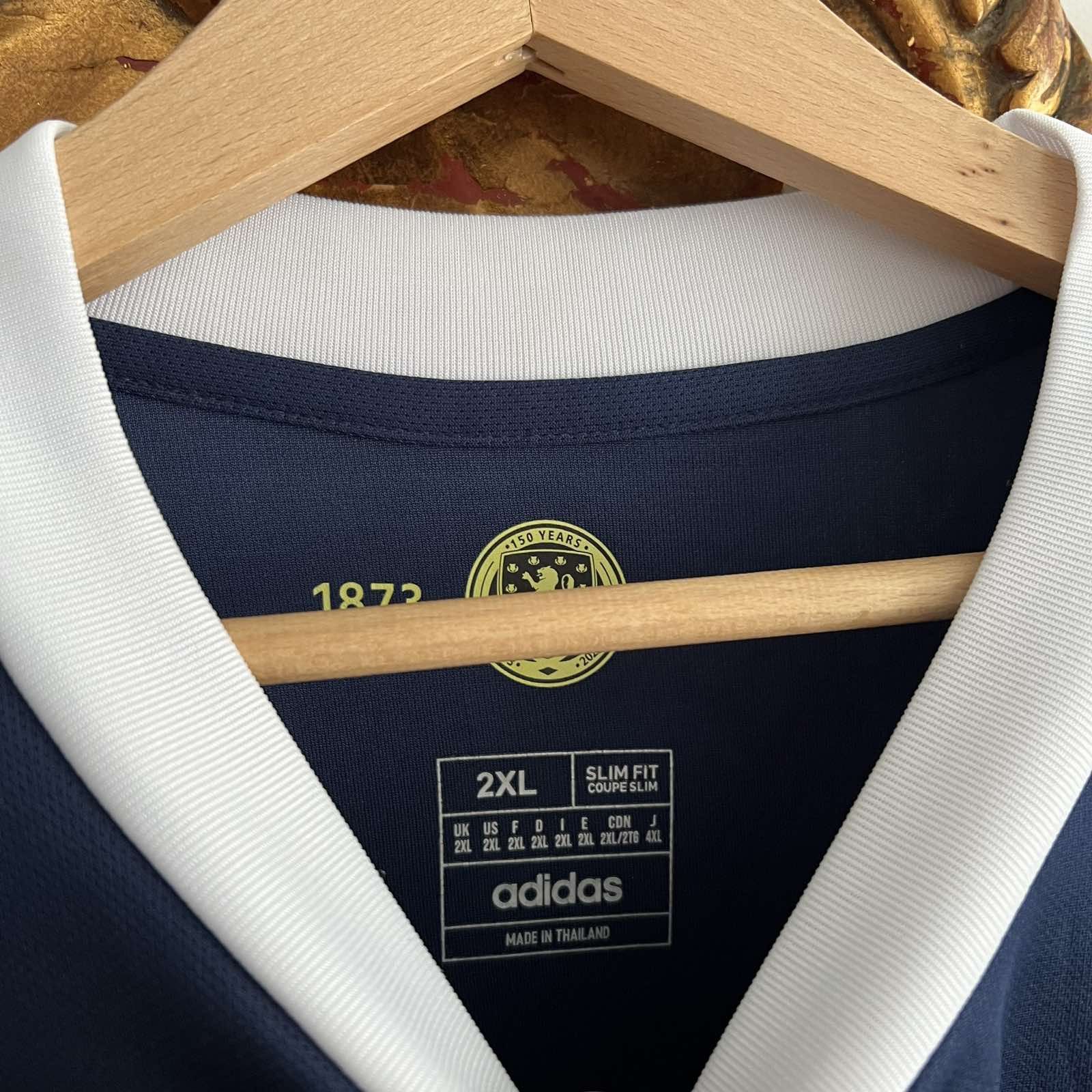 Adidas Scotland Adidas Home Soccer Jersey 150 yrs Blue Size US XXL / EU 58 / 5 - 6 Thumbnail