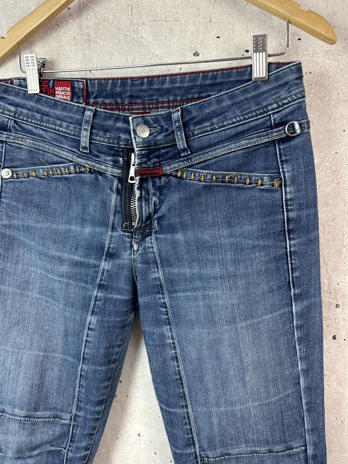Marithe + Francois Girbaud Marithe Francois Girbaud Embroidered Metal Buttons Jeans Size 32" / US 10 / IT 46 - 5 Thumbnail