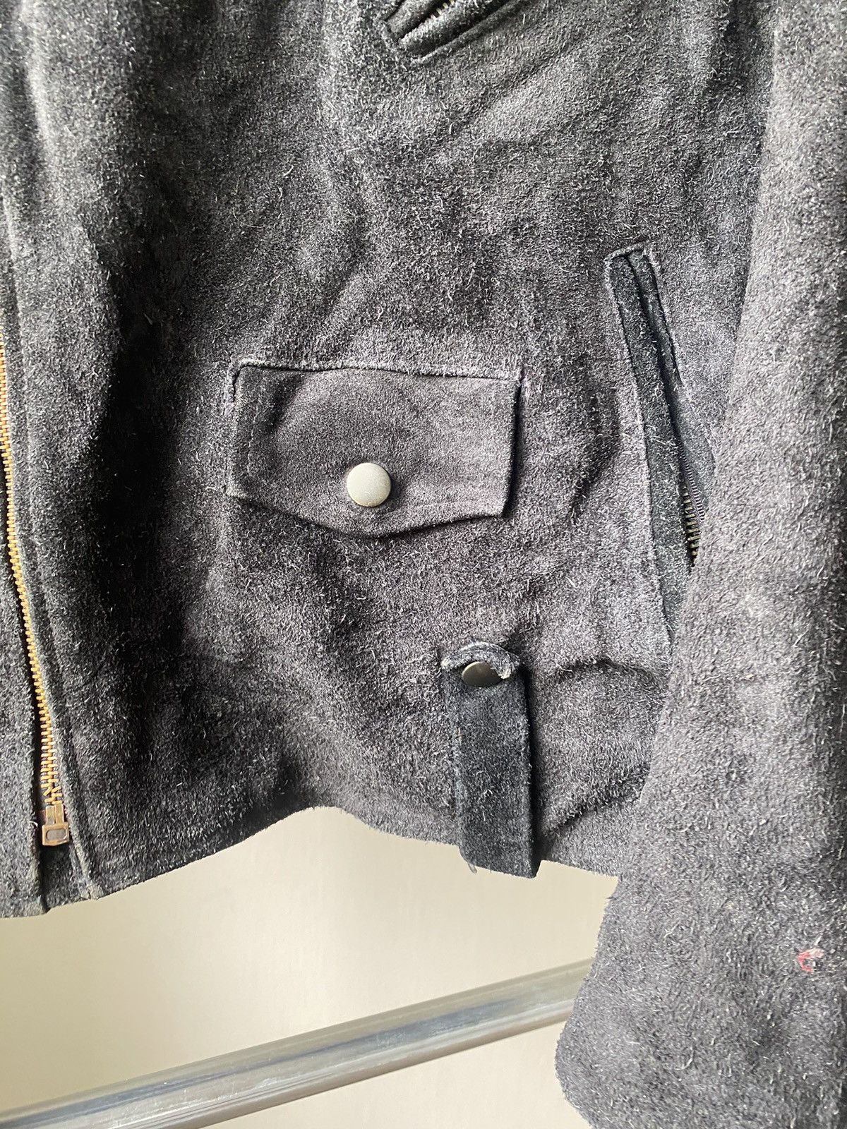 Yasuyuki Ishii VINTAGE RUDIES JAPAN BIKER LEATHER COWHIDE 90s LGB PUNK Size US M / EU 48-50 / 2 - 10 Thumbnail