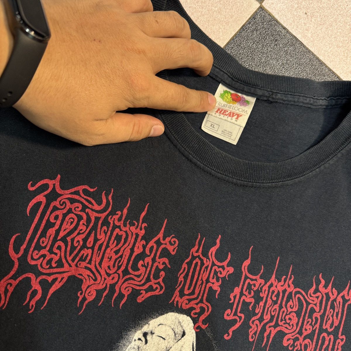 Fruit Of The Loom Cradle Of Filth Vestal vintage 2002 Size US XL / EU 56 / 4 - 2 Thumbnail