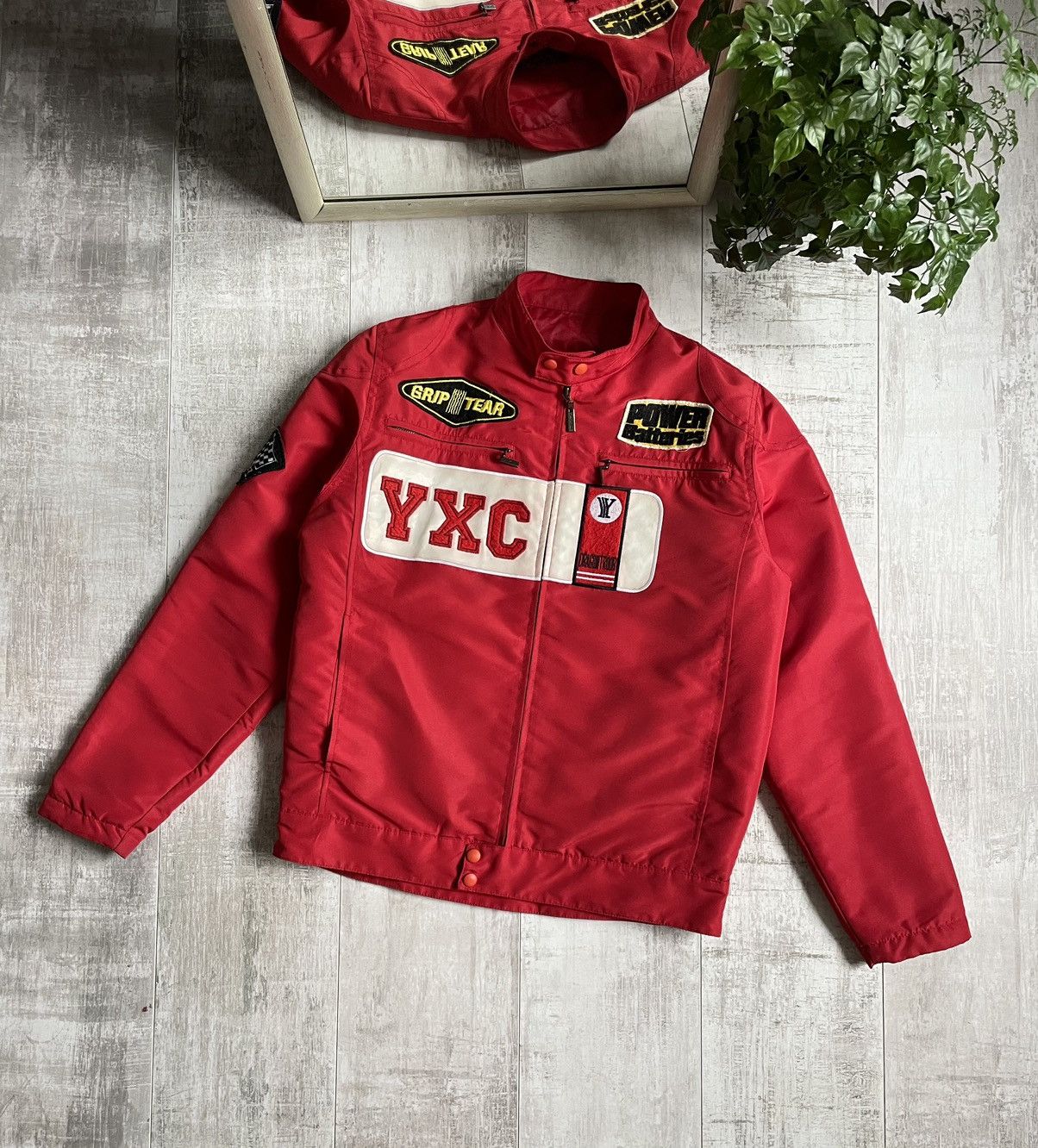 Vintage Vintage 90’s Grand Prix Racing Jacket YXC Power Battaries F1 Size US M / EU 48-50 / 2 - 2 Thumbnail