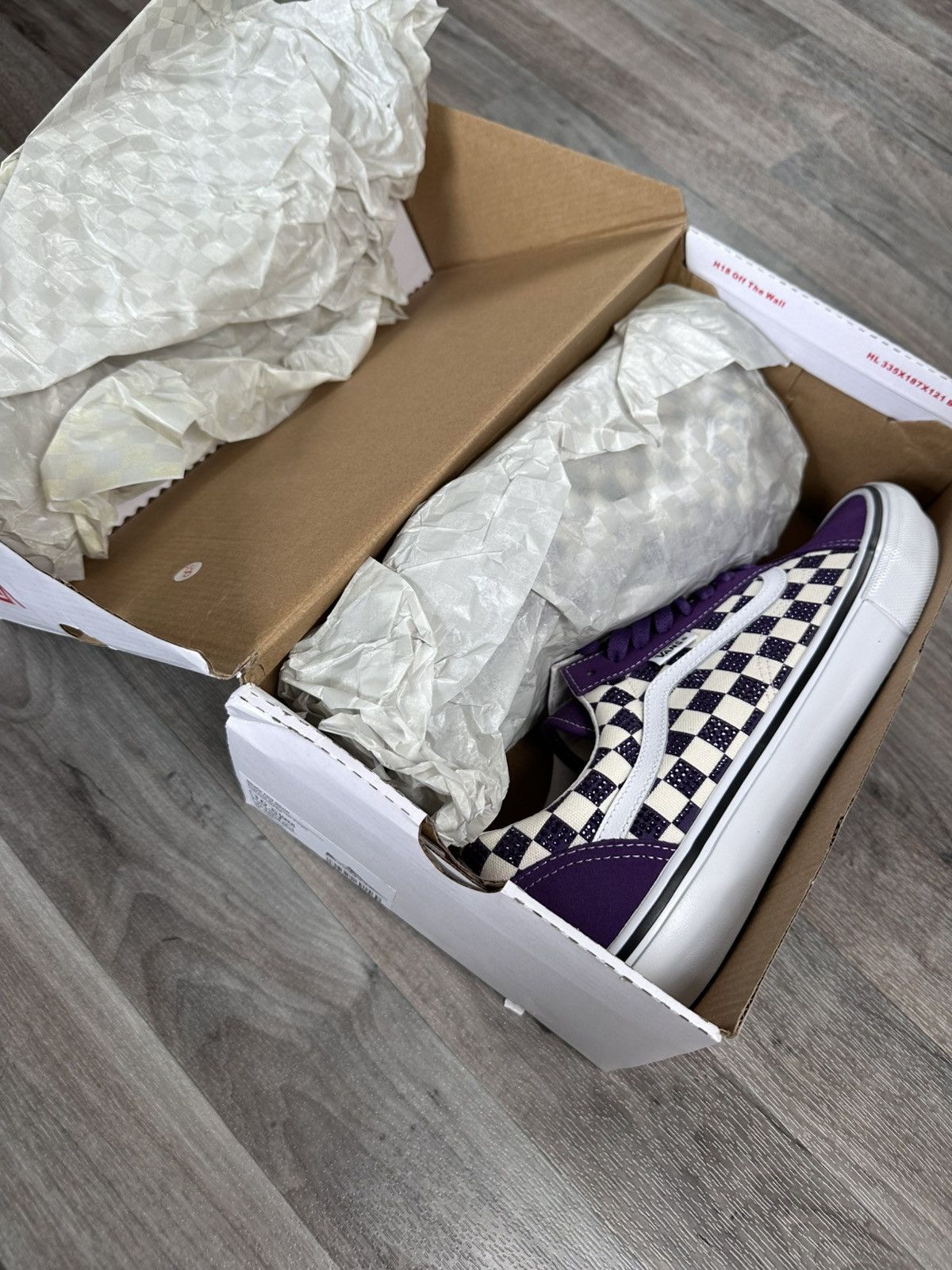 Supreme × Vans Supreme Swarovski Vans Old School Purple | Grailed