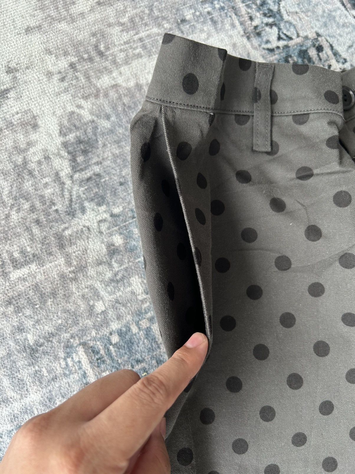 Yohji Yamamoto Yohji Yamamoto Polka Dot Pants Size US 28 / EU 44 - 14 Thumbnail
