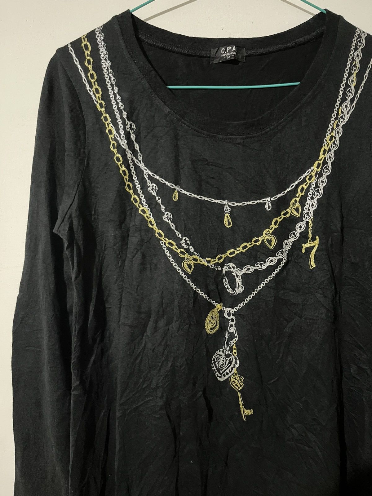 Japanese Brand Vkei poem necklace tee Size M / US 6-8 / IT 42-44 - 4 Thumbnail