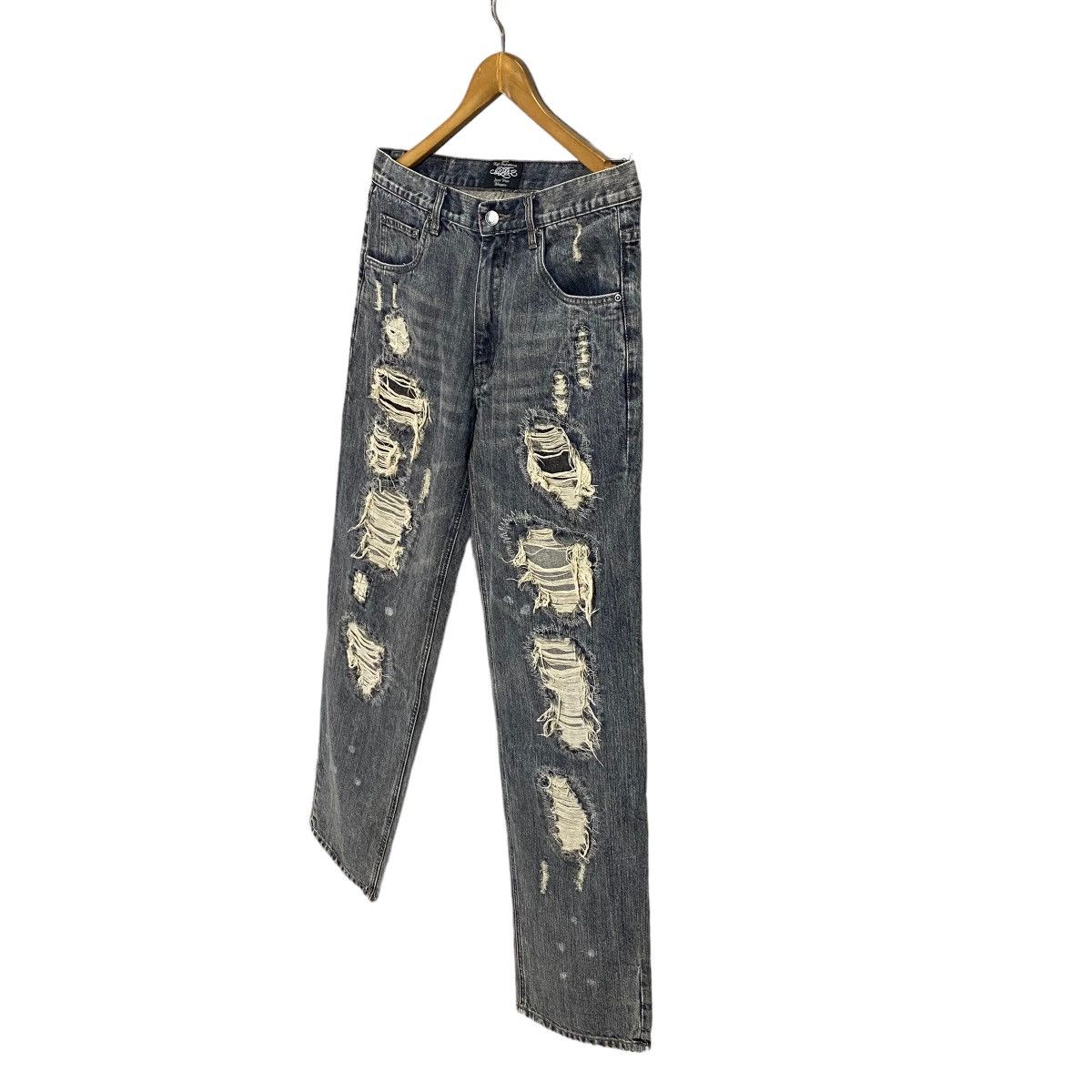 Japanese Brand Dhoper patchwork distressed denim Size US 34 / EU 50 - 12 Thumbnail