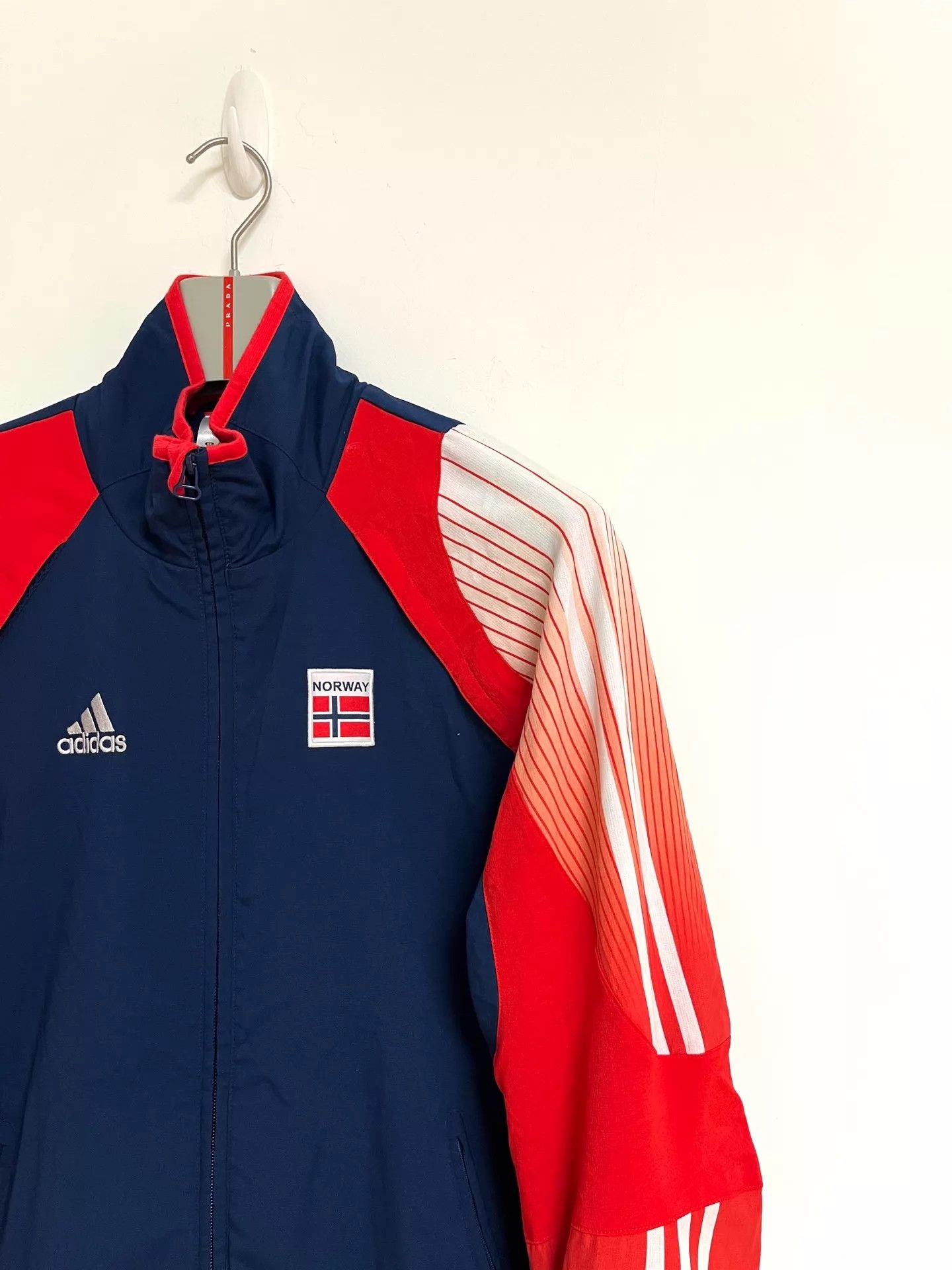 Adidas Adidas 2002 Norway Olympic Team Salt Lake Training Jacket Size US M / EU 48-50 / 2 - 2 Thumbnail