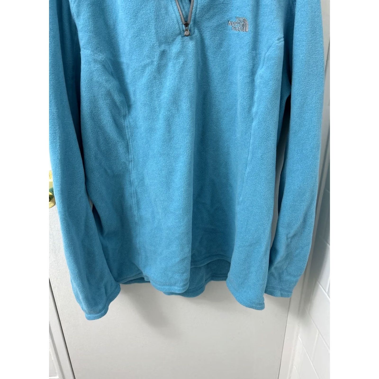 The North Face The North Face Polartec 1/4 Zip Women XL Blue Pullover Sweatshirt Sweater Size XL / US 12-14 / IT 48-50 - 3 Thumbnail