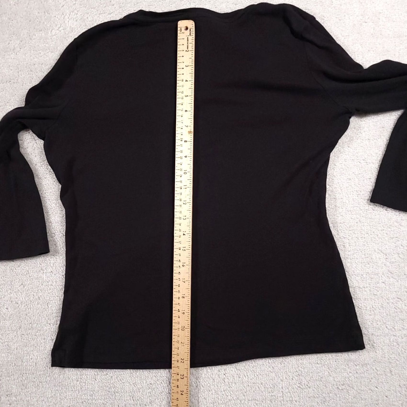 Vintage VINTAGE White Stag Sweater Womens Medium Black Beaded Front Long Sleeve V-Neck Pullover Knit 90s Classic Size M / US 6-8 / IT 42-44 - 7 Thumbnail