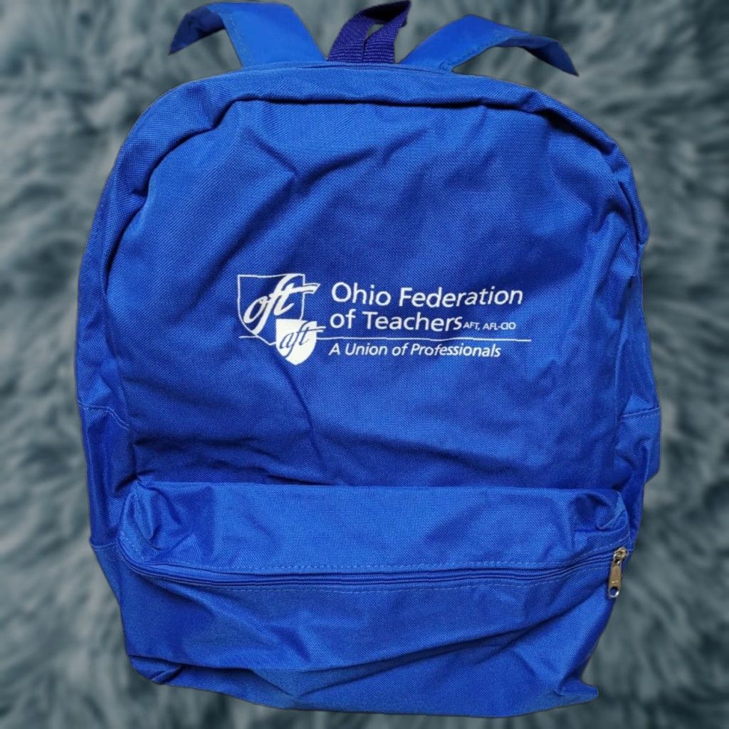 UFC OFT AFT Labor Union Backpack Travel Bag Unisex Adults Medium Blue Canvas Zip Pockets Adjustable Strap Size ONE SIZE - 1 Thumbnail