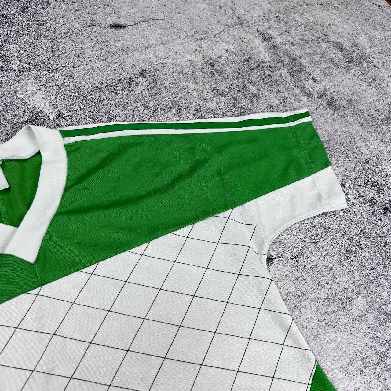 Vintage Adidas Vintage Football Jersey 80s Green & White Size US M / EU 48-50 / 2 - 7 Thumbnail