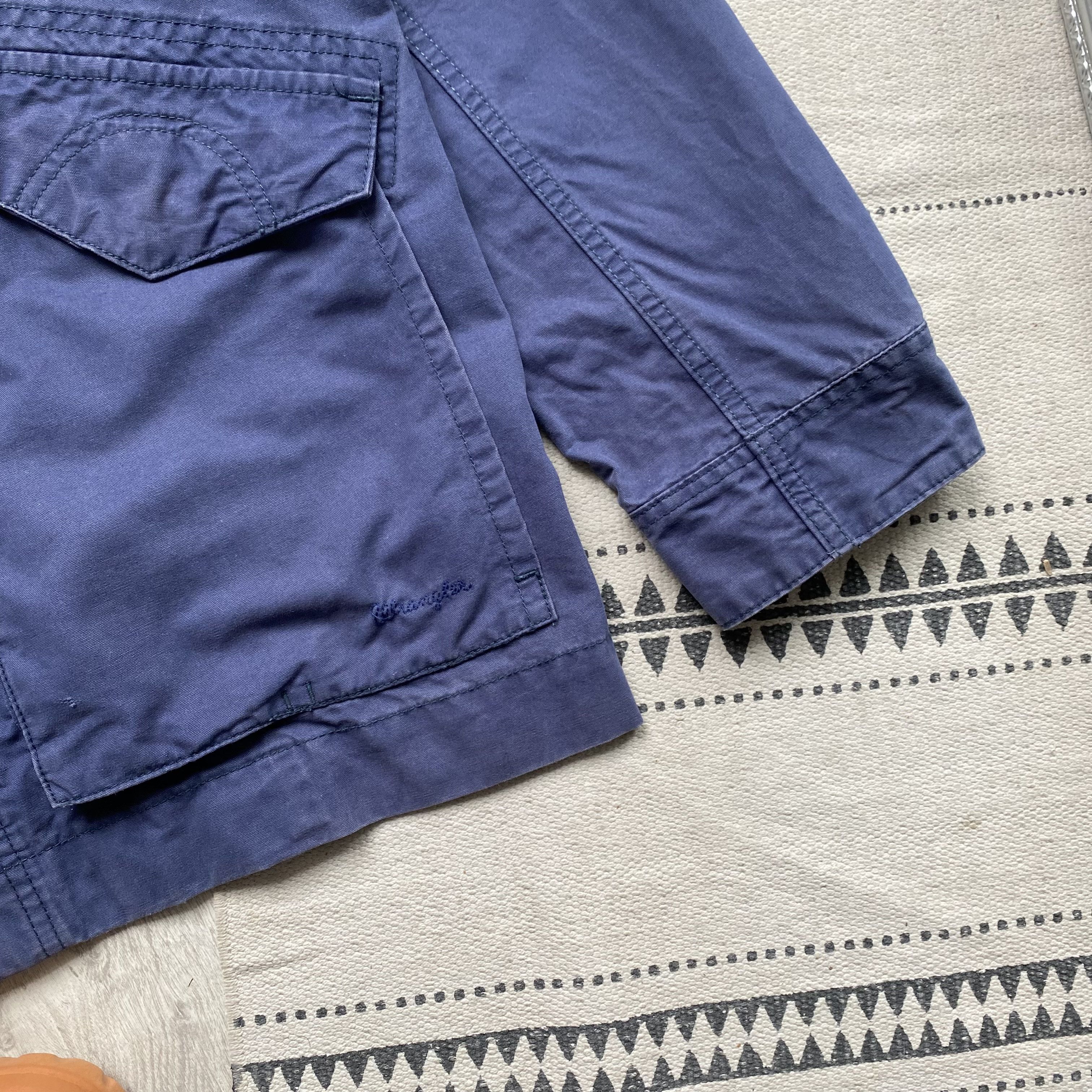 Le Laboureur Vintage 90s Faded Wrangler work jacket Sanfor French Chore Size US L / EU 52-54 / 3 - 4 Thumbnail
